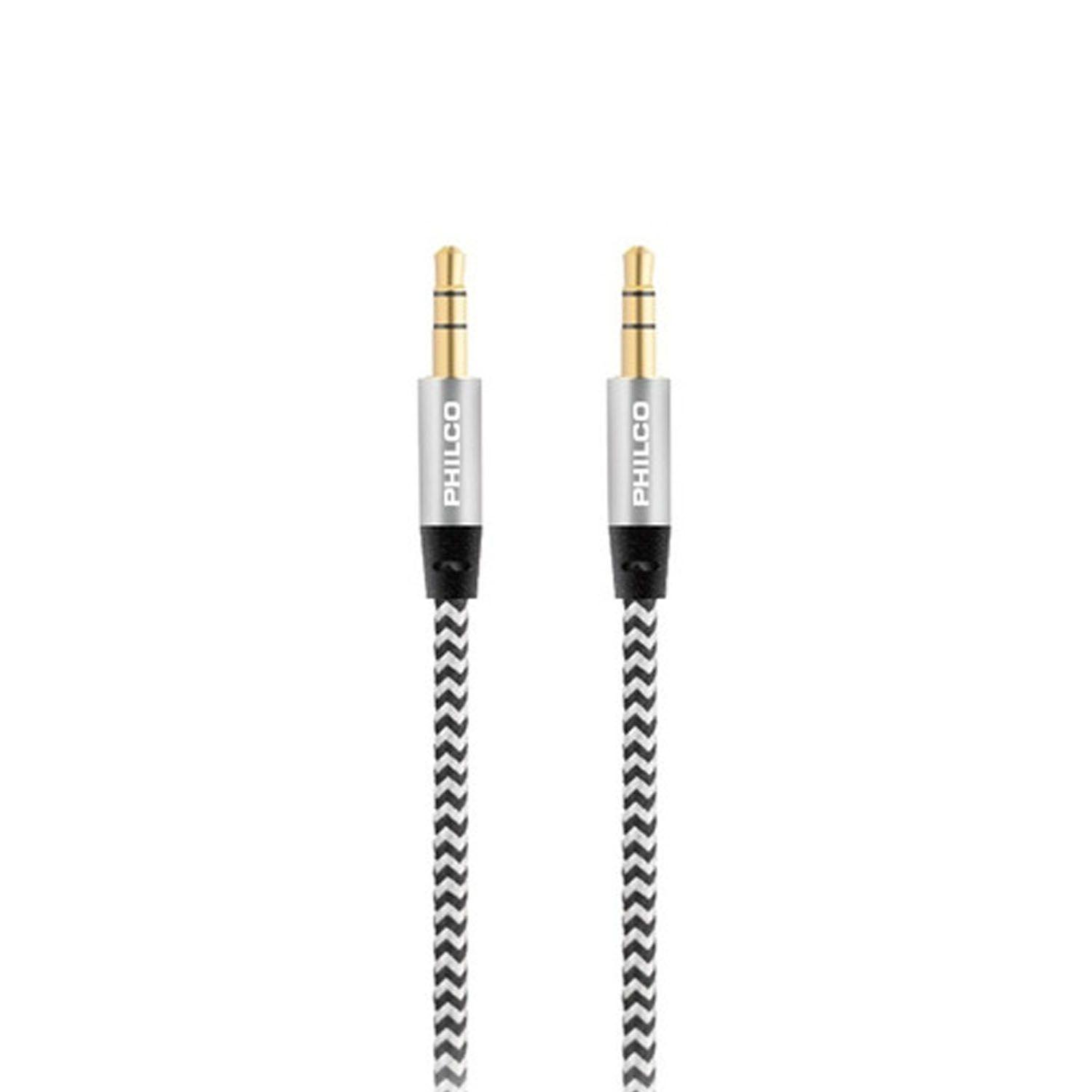 Cable Auxiliar Philco Trenzado 3.5mm 1 Metro - Crazygames-0