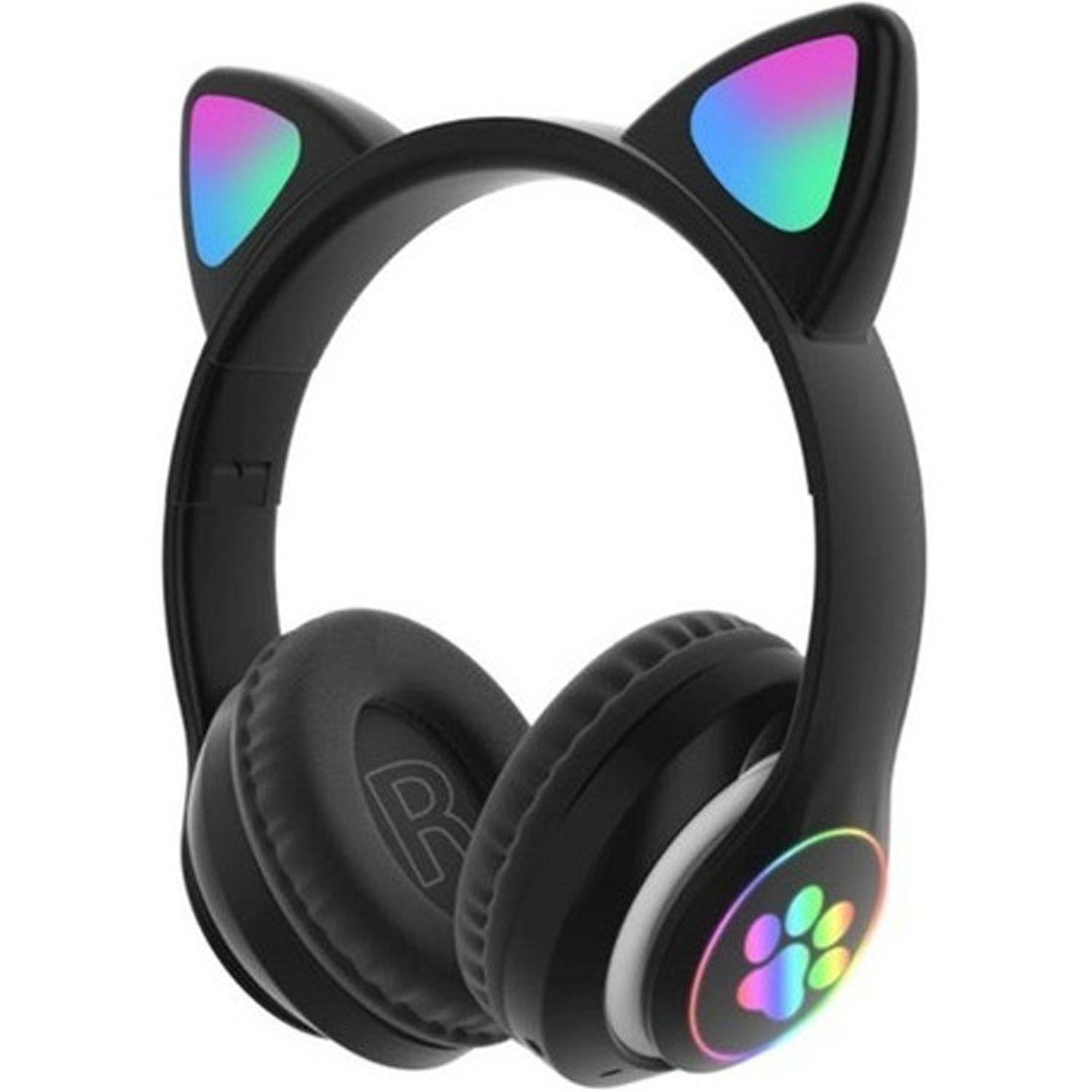 Audífono Bluetooth Monster Kids Oreja De Gato Negro- Crazygames-0