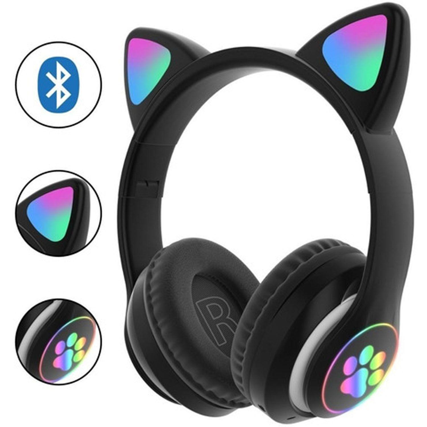 Audífono Bluetooth Monster Kids Oreja De Gato Negro- Crazygames-1
