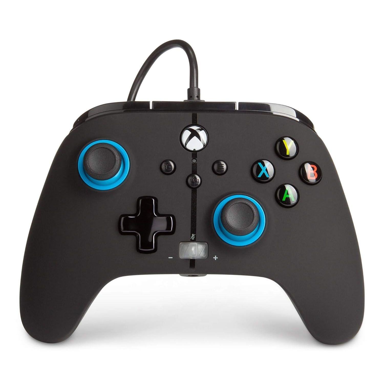 Control Con Cable Xbox /PC Negro/Azul - Crazygames-0
