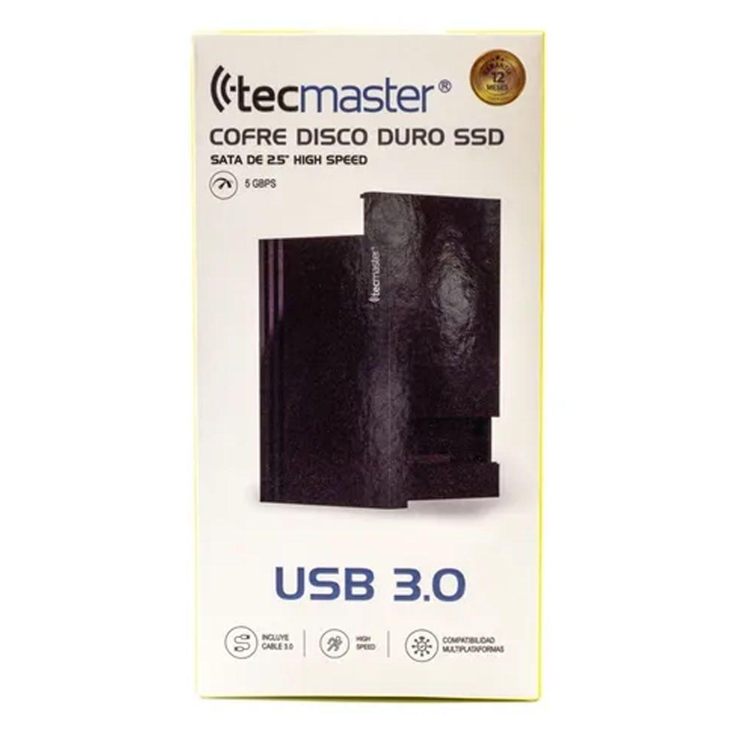 Cofre Disco Duro Ssd Sata 2.5 Usb 3.0 5GBps Tecmaster-0