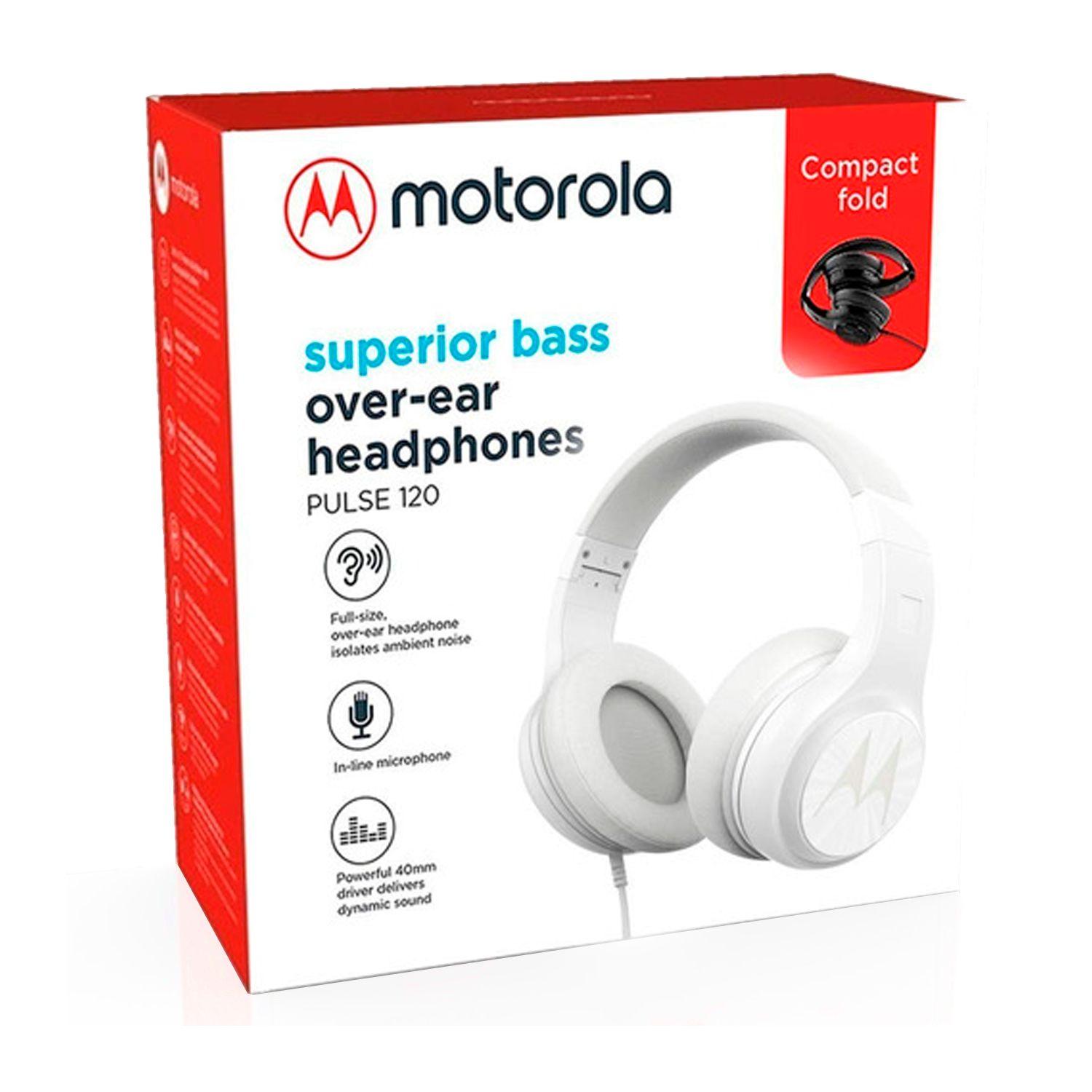 Audífonos Motorola Pulse 120 Blanco - Crazygames-2