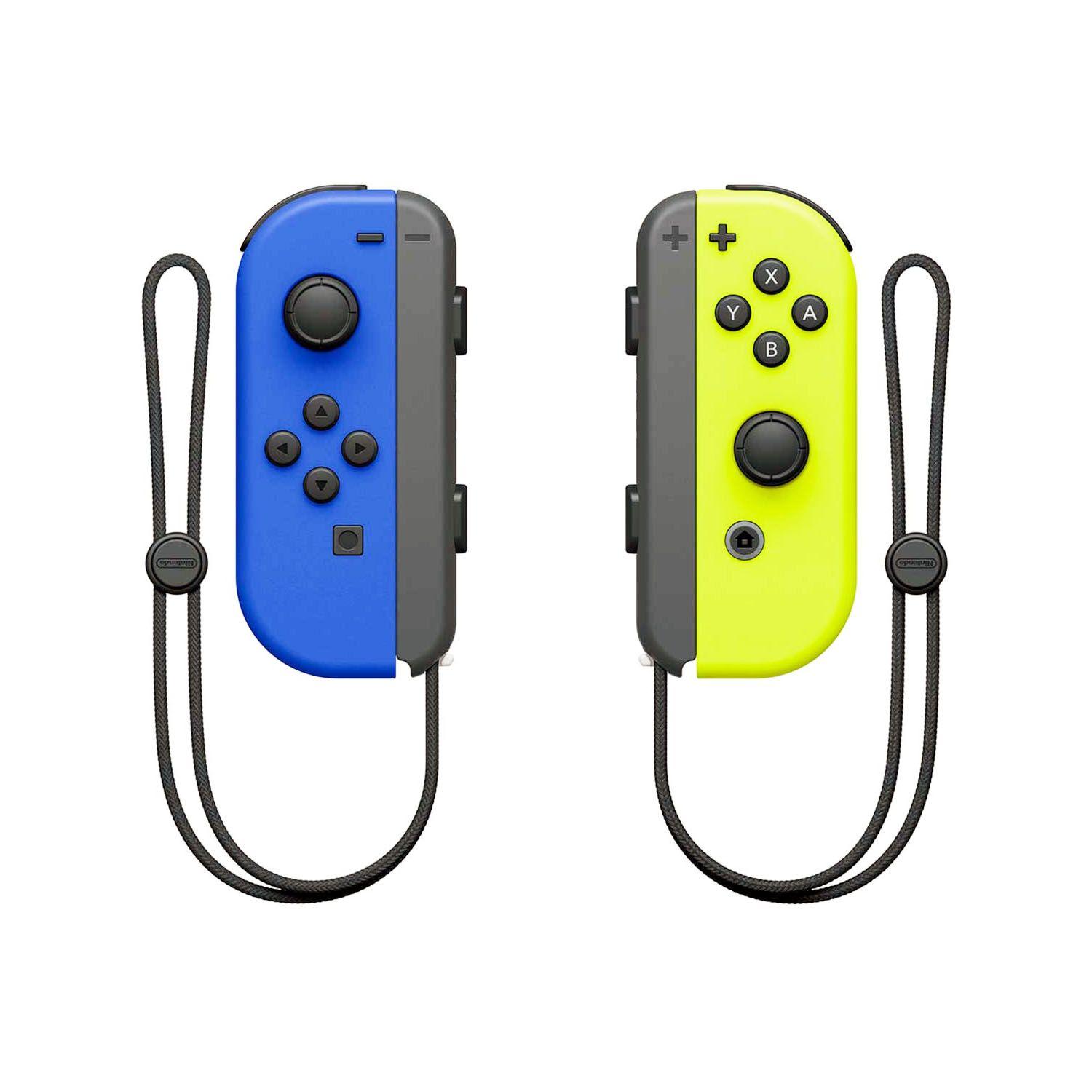 Control Joycon oficial Azul Y Amarillo Neón - Crazygames-0