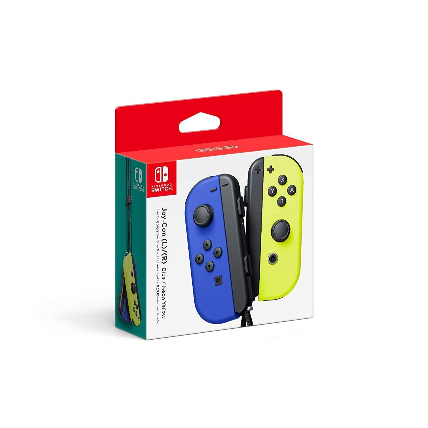 Control Joycon oficial Azul Y Amarillo Neón - Crazygames-3