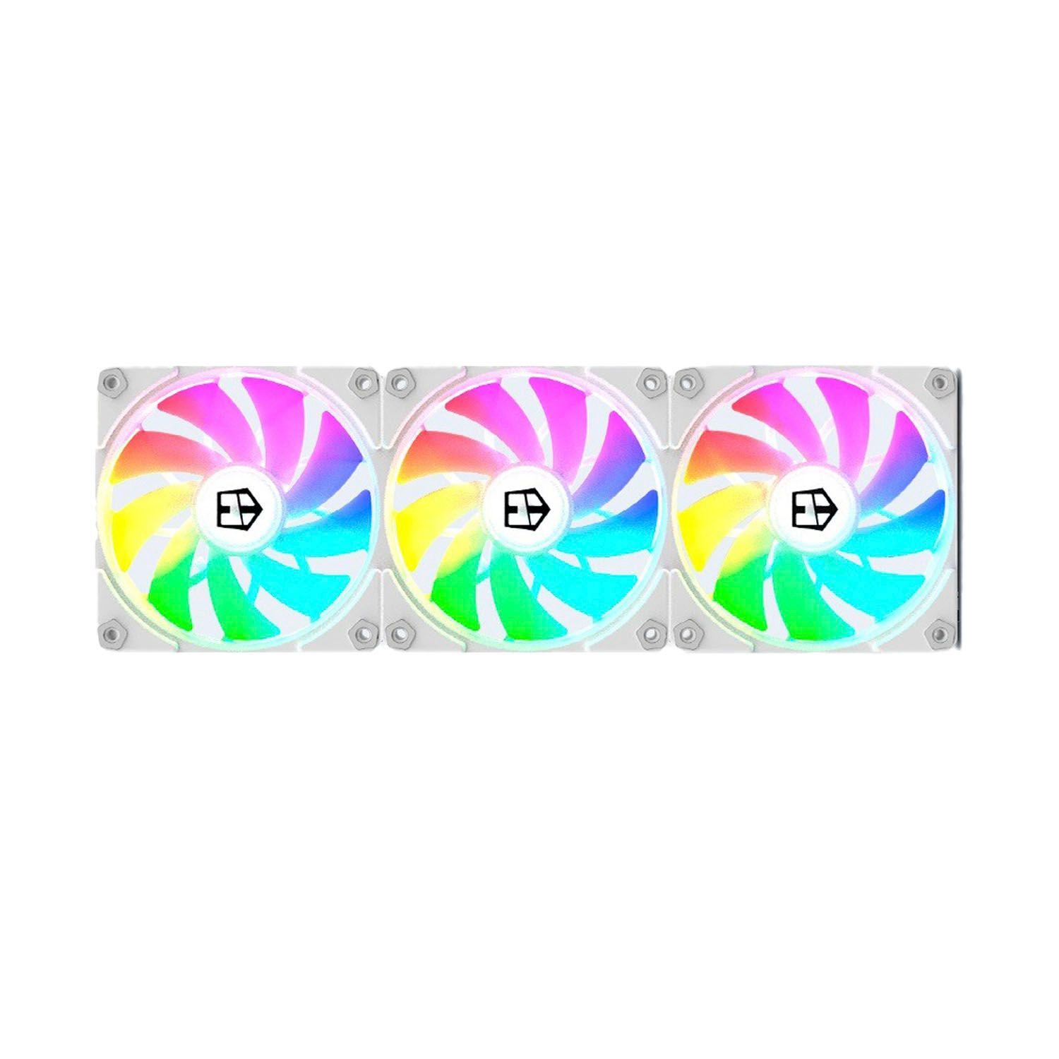 Pack 3 ventiladores Easy Link Argb White Nox Hummer-2