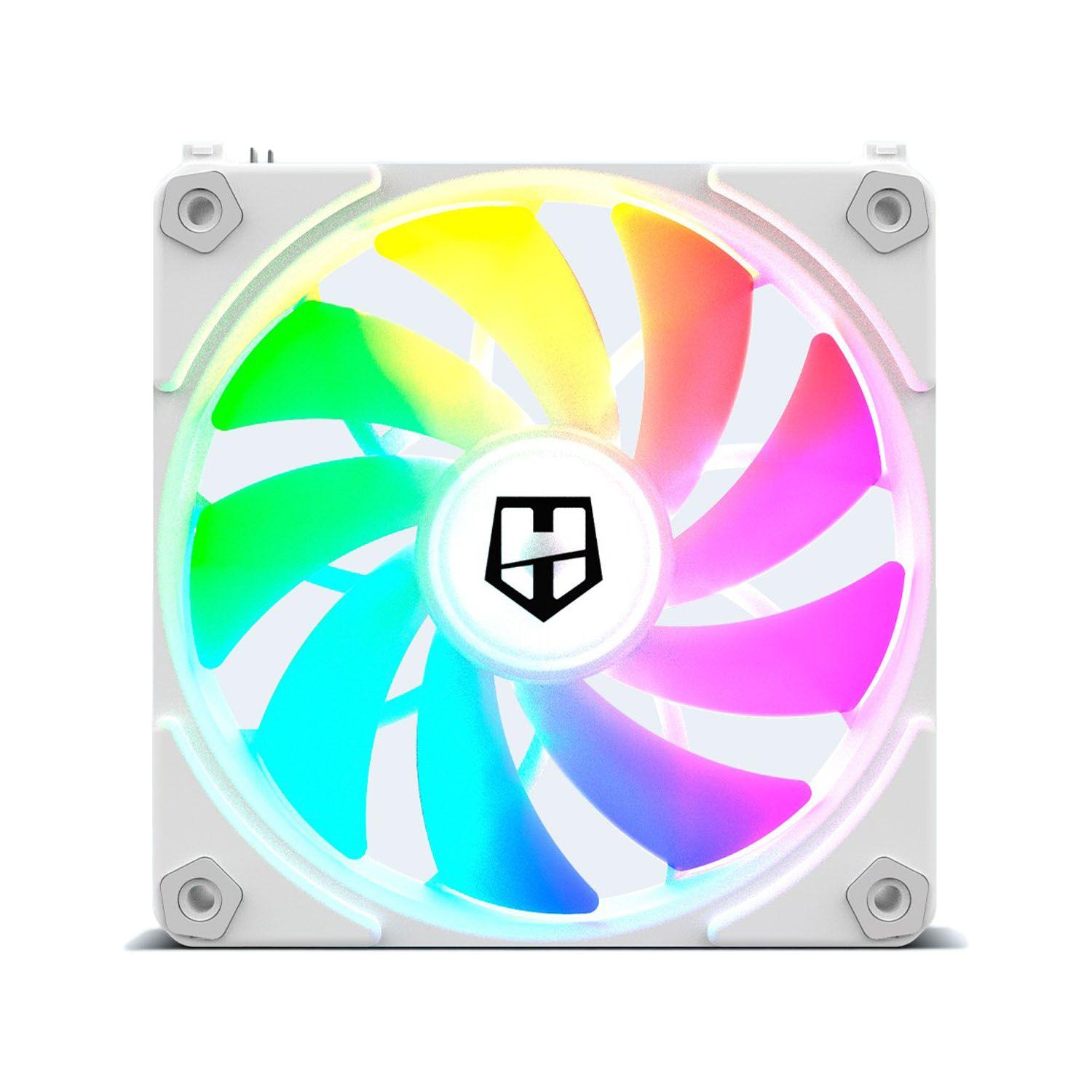 Pack 3 ventiladores Easy Link Argb White Nox Hummer-3
