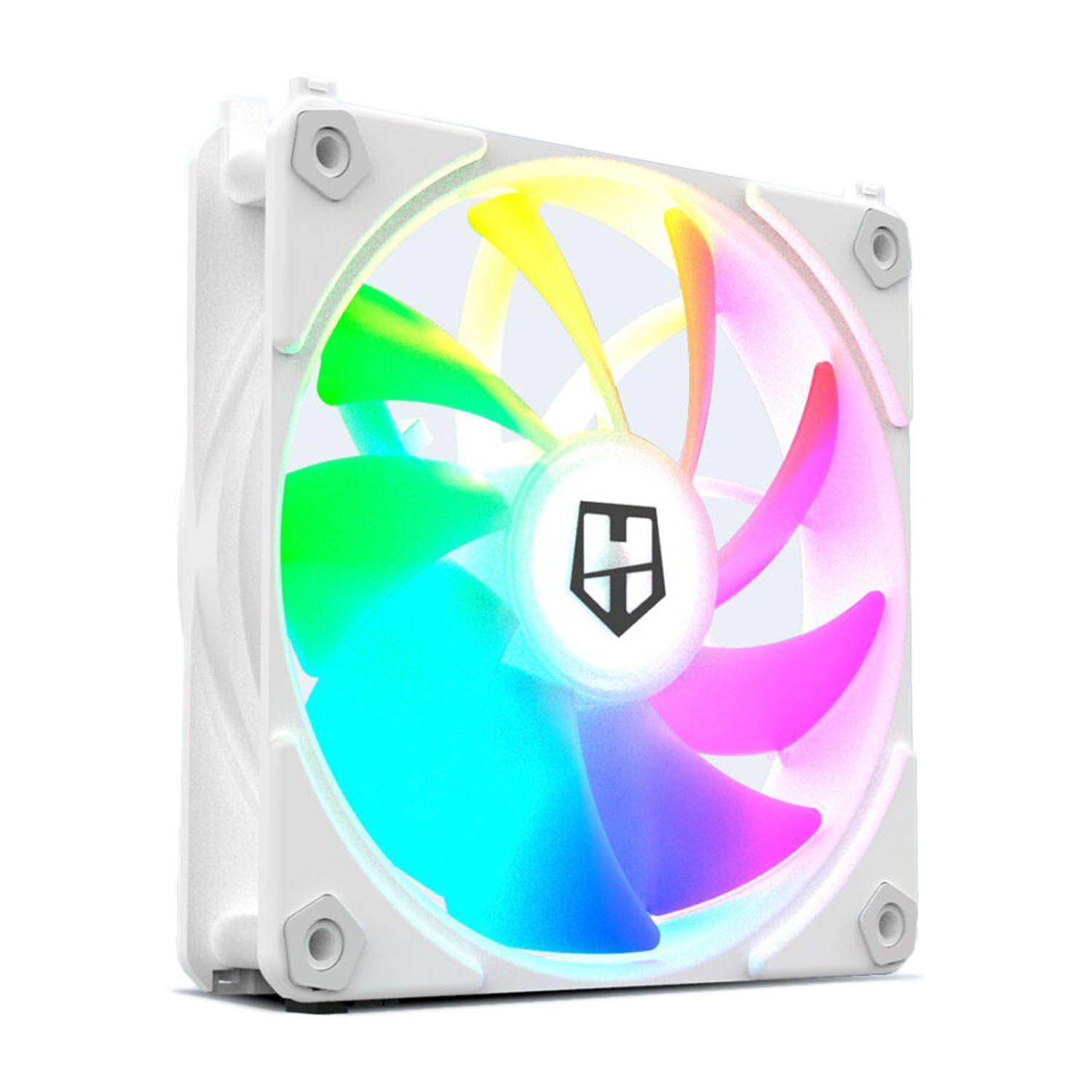 Pack 3 ventiladores Easy Link Argb White Nox Hummer-5