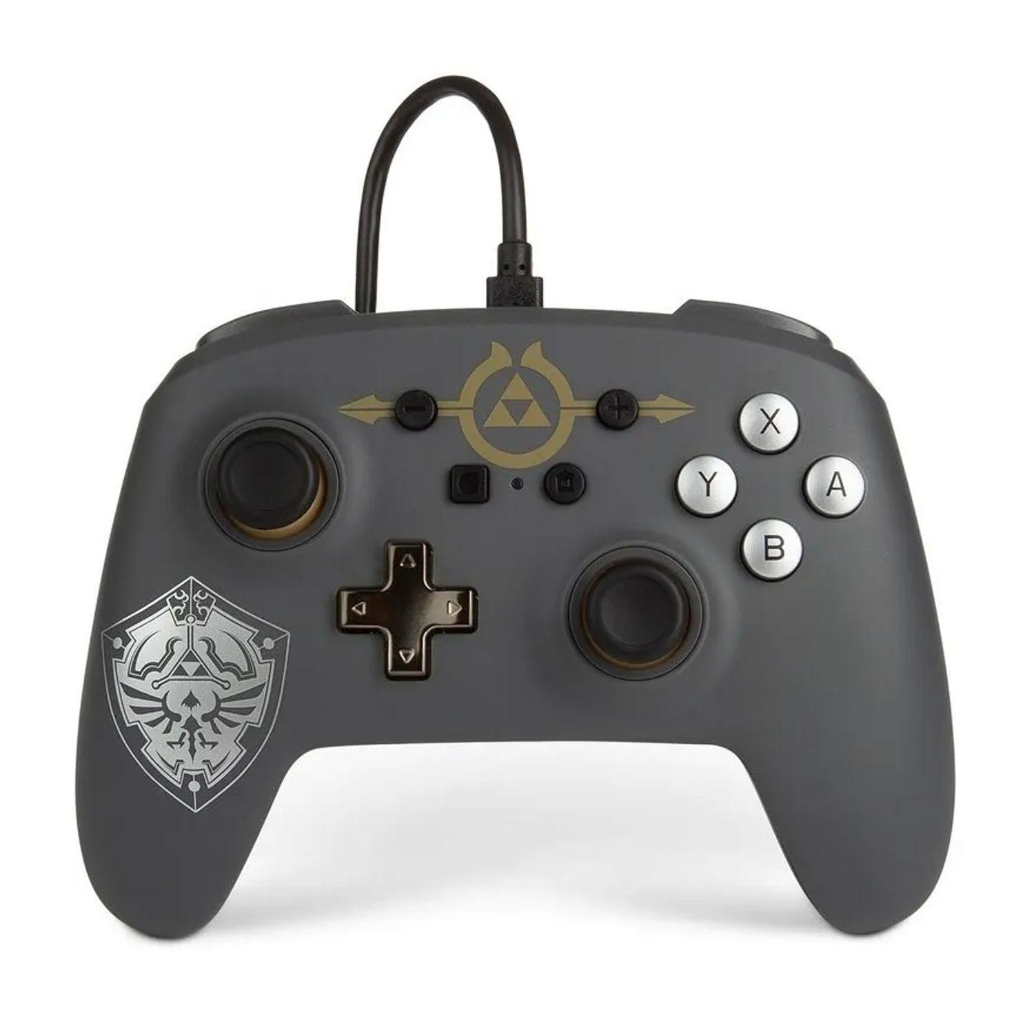 Control Pro Alámbrico Switch Zelda Hylian Shield Power A-0