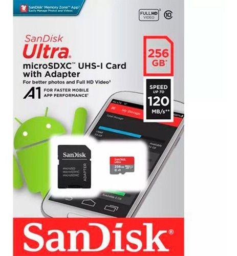 Memoria Micro Sd Sandisk 256gb Clase 10 120mbps - Crazygames-1