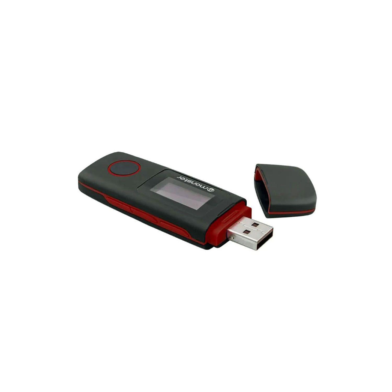 Reproductor MP3 16GB Rojo Monster 087RD-1