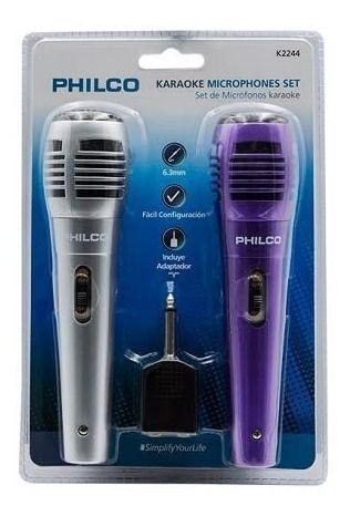 Set De Microfonos Karaoke Philco2 En 1 K2244 - Crazygames-2