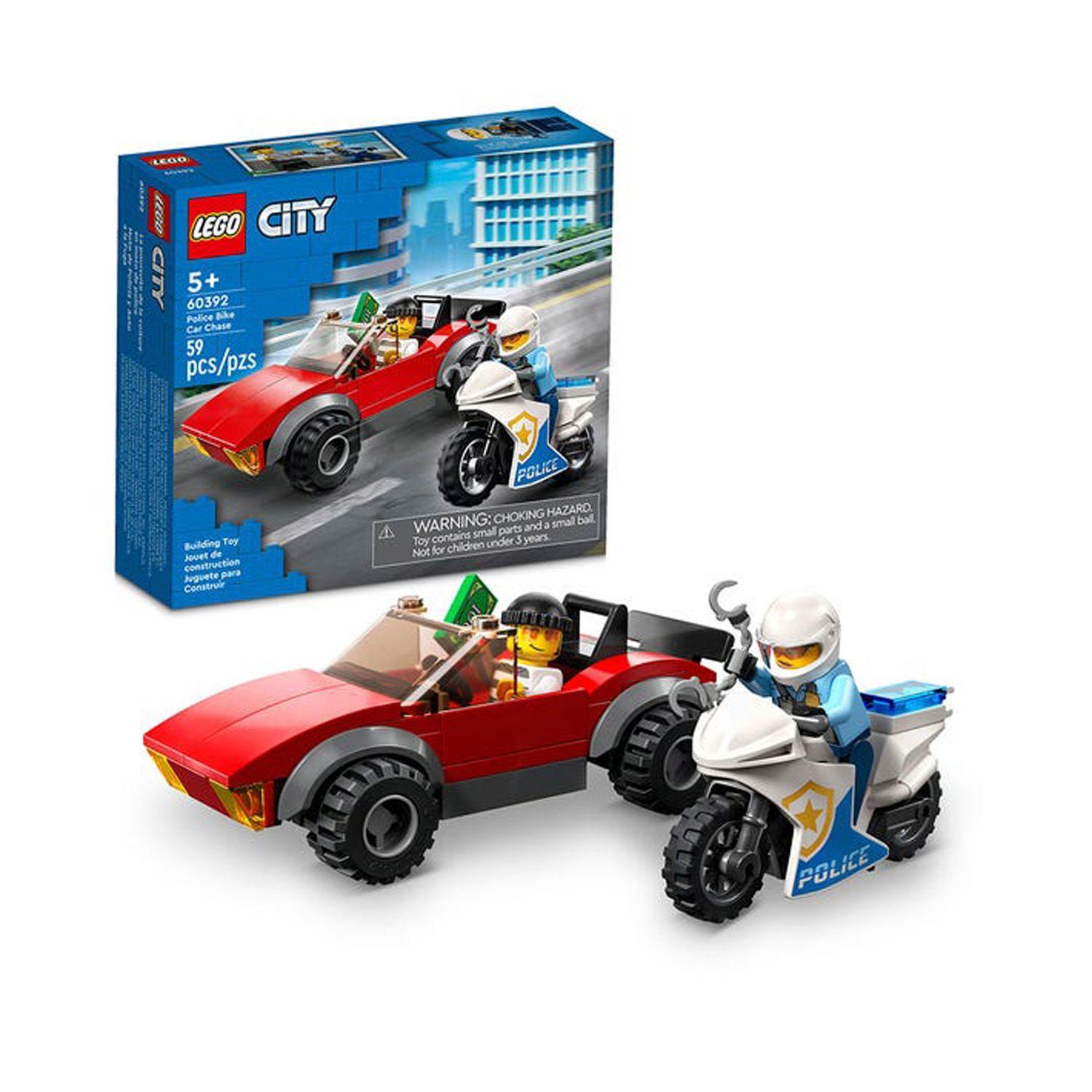 Lego City Moto de Policia y Auto a la Fuga 60392- Crazygames-0