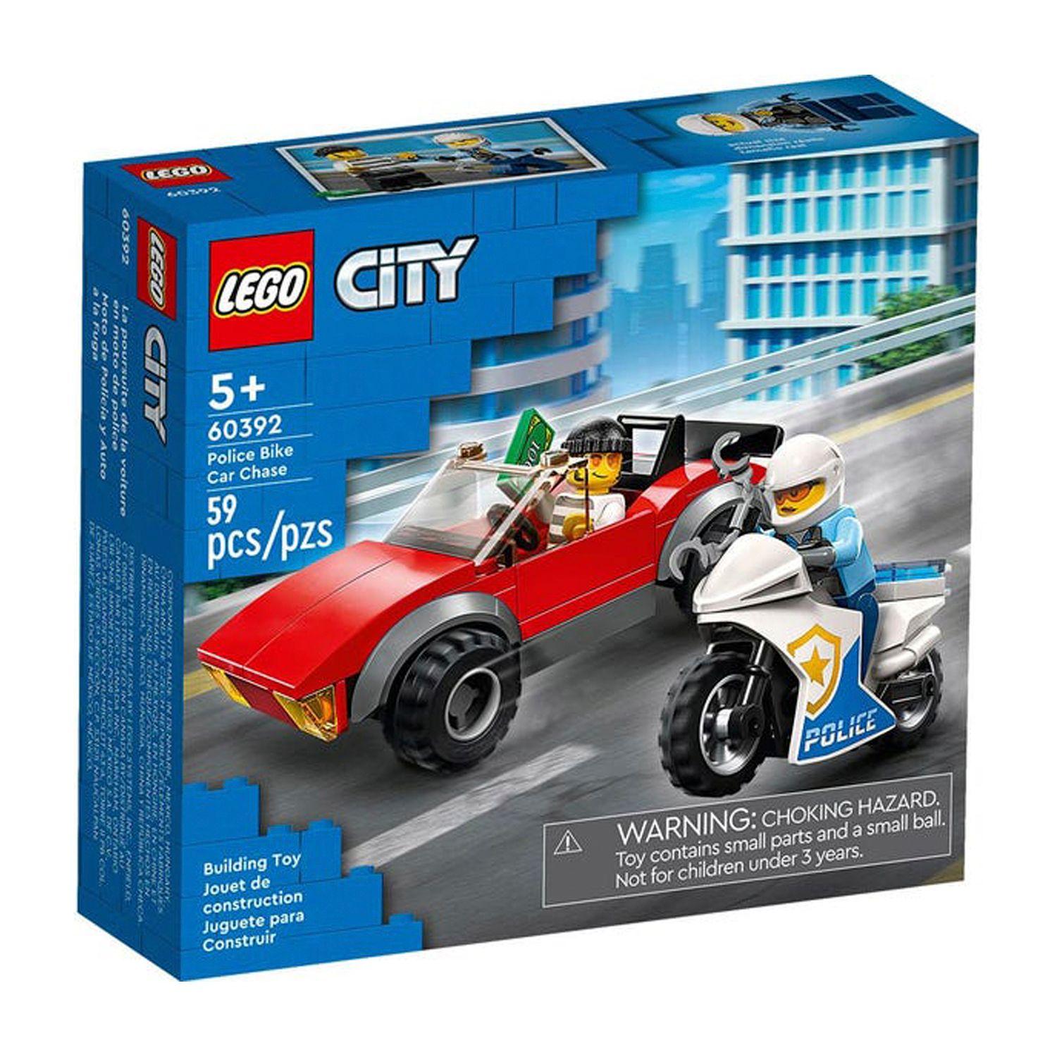 Lego City Moto de Policia y Auto a la Fuga 60392- Crazygames-1