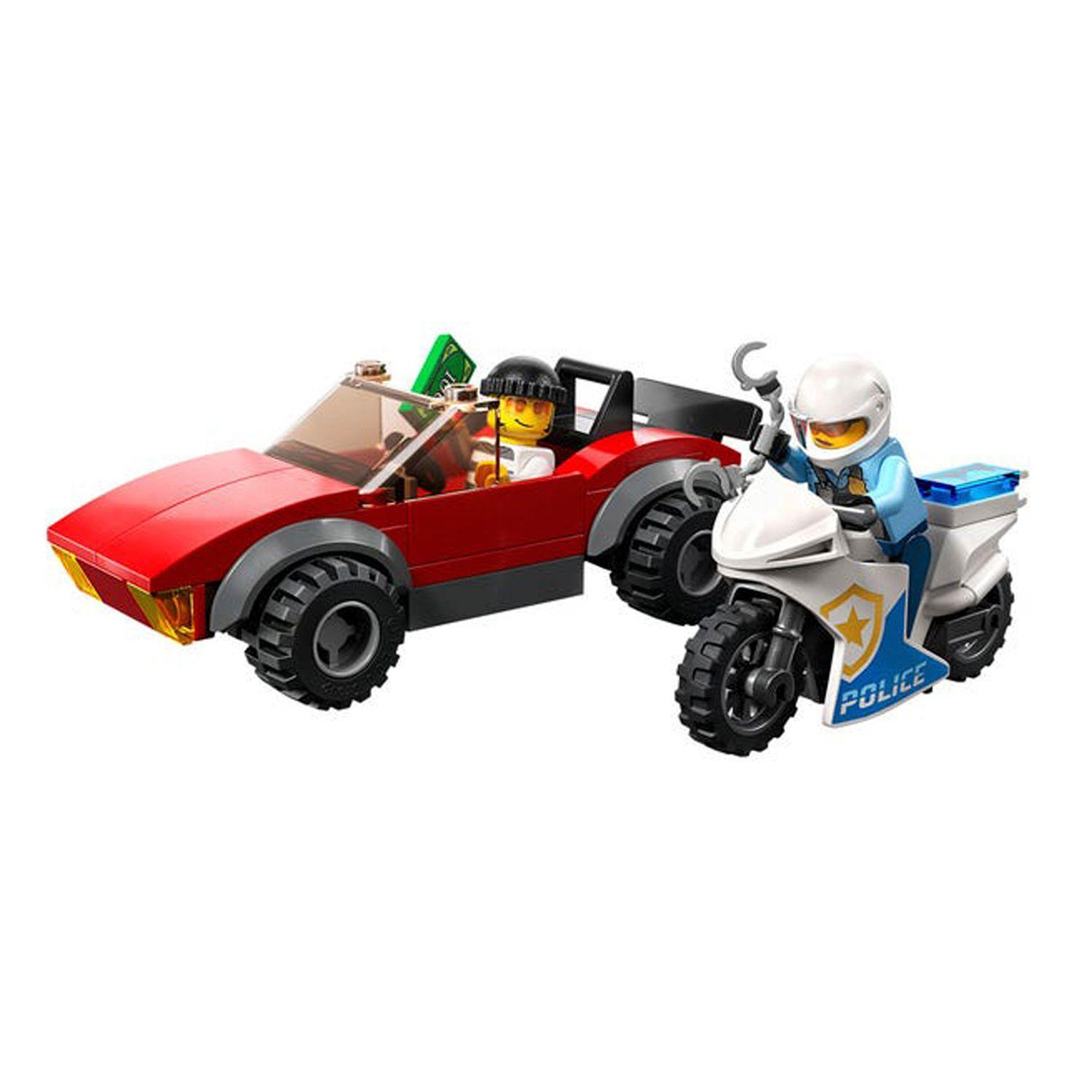 Lego City Moto de Policia y Auto a la Fuga 60392- Crazygames-5