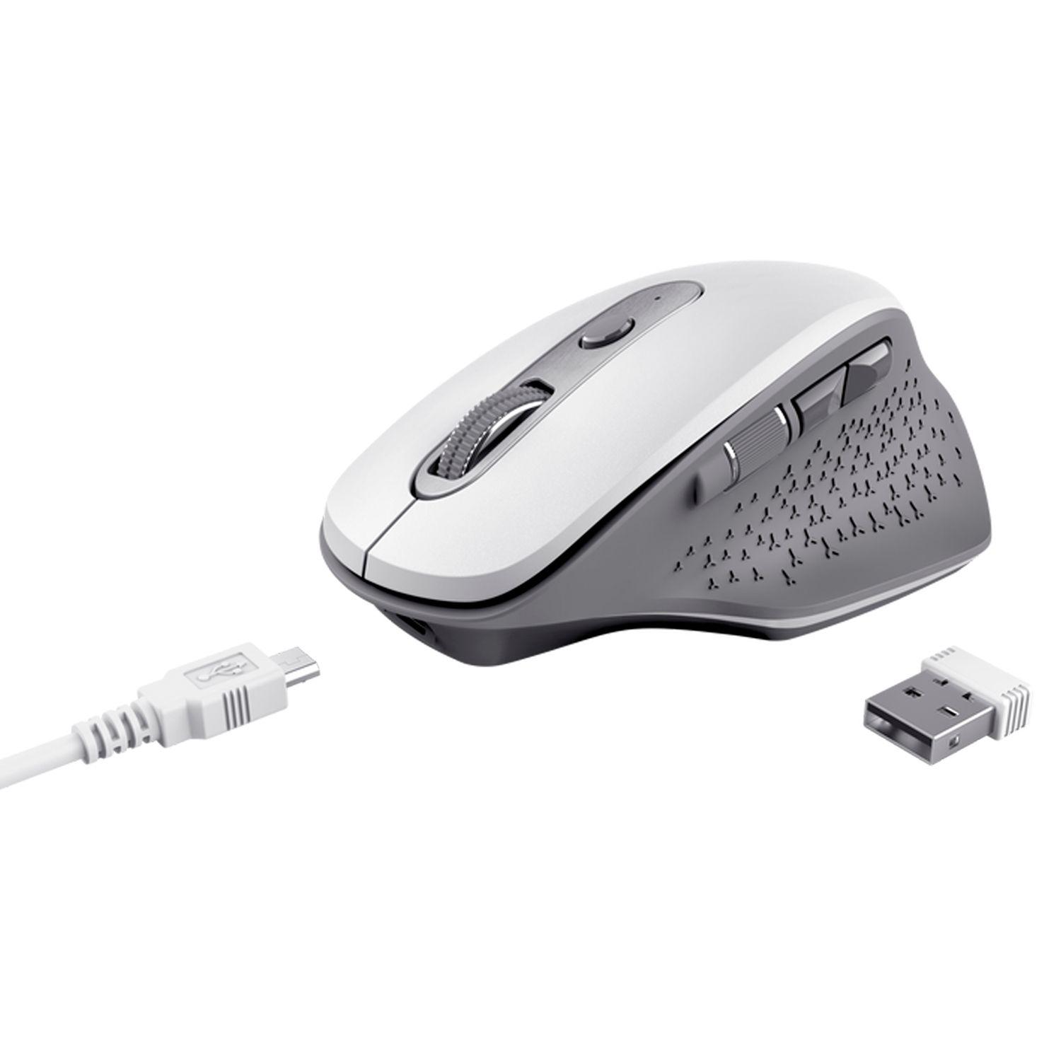 MOuse Recargable Trust Ozaa White - Crazygames-2