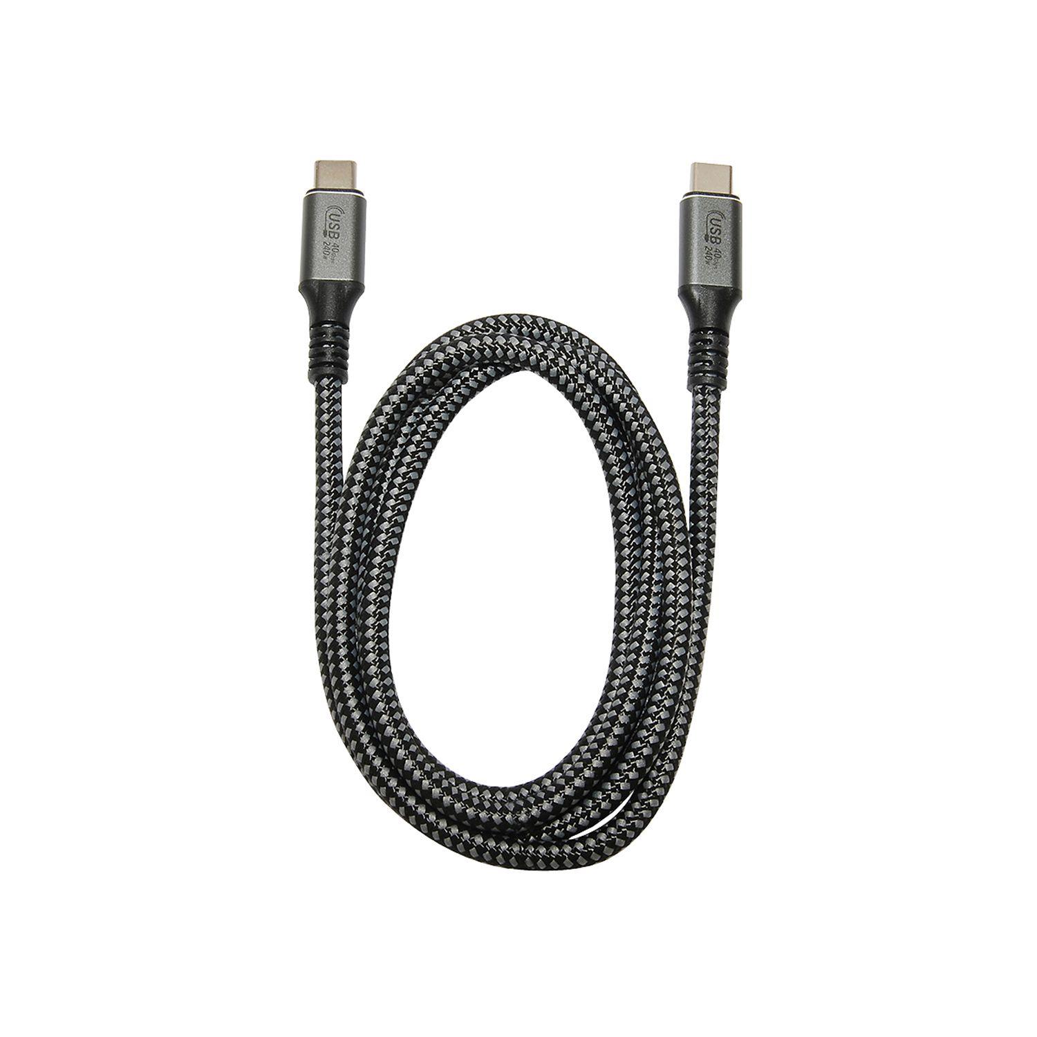 Cable Tipo-C V4.0 Tunderbolt 3-4  Carga Super Rapida 240w 8k-0