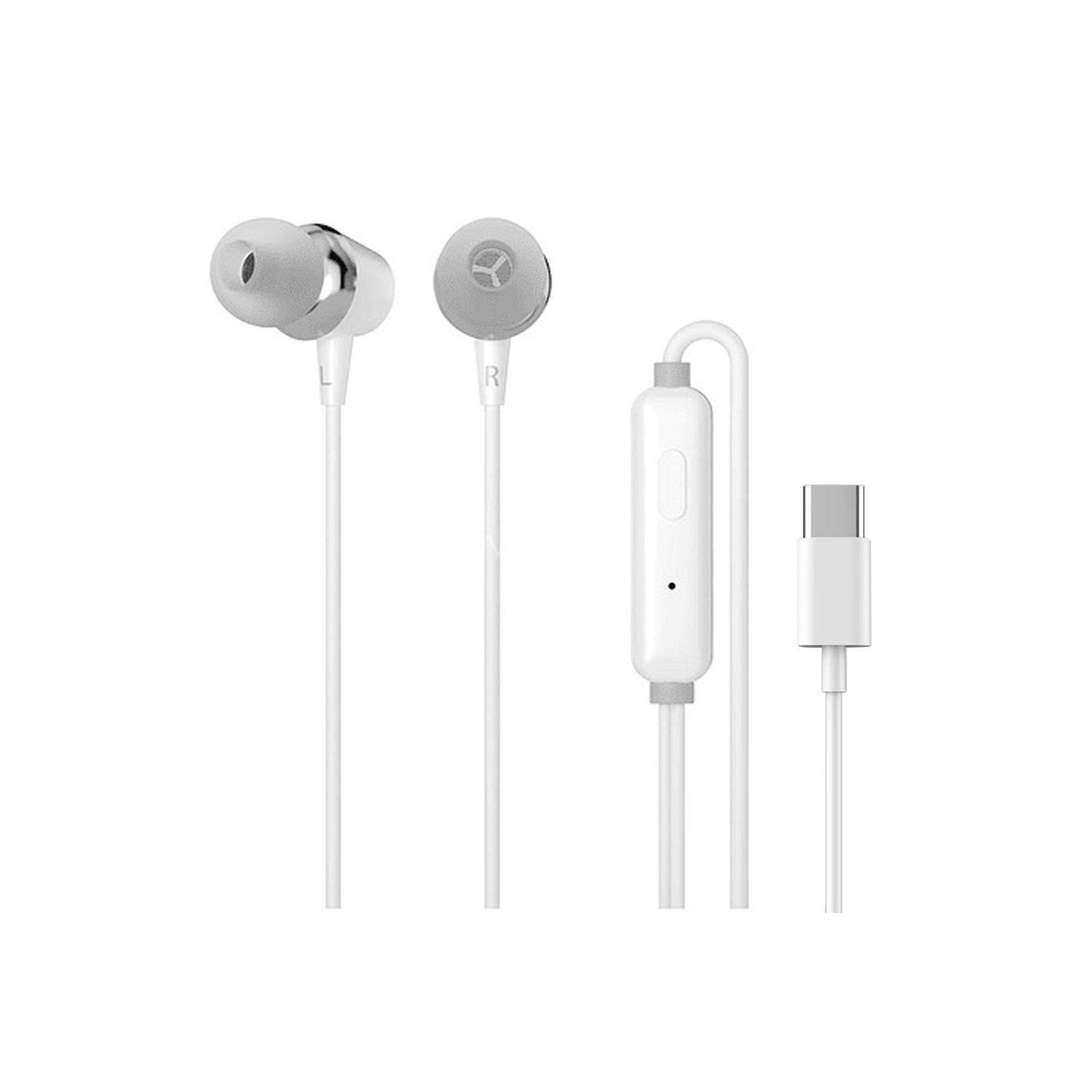 Audífonos Con Conector Tipo-C HP DHE-7000C Blanco-0