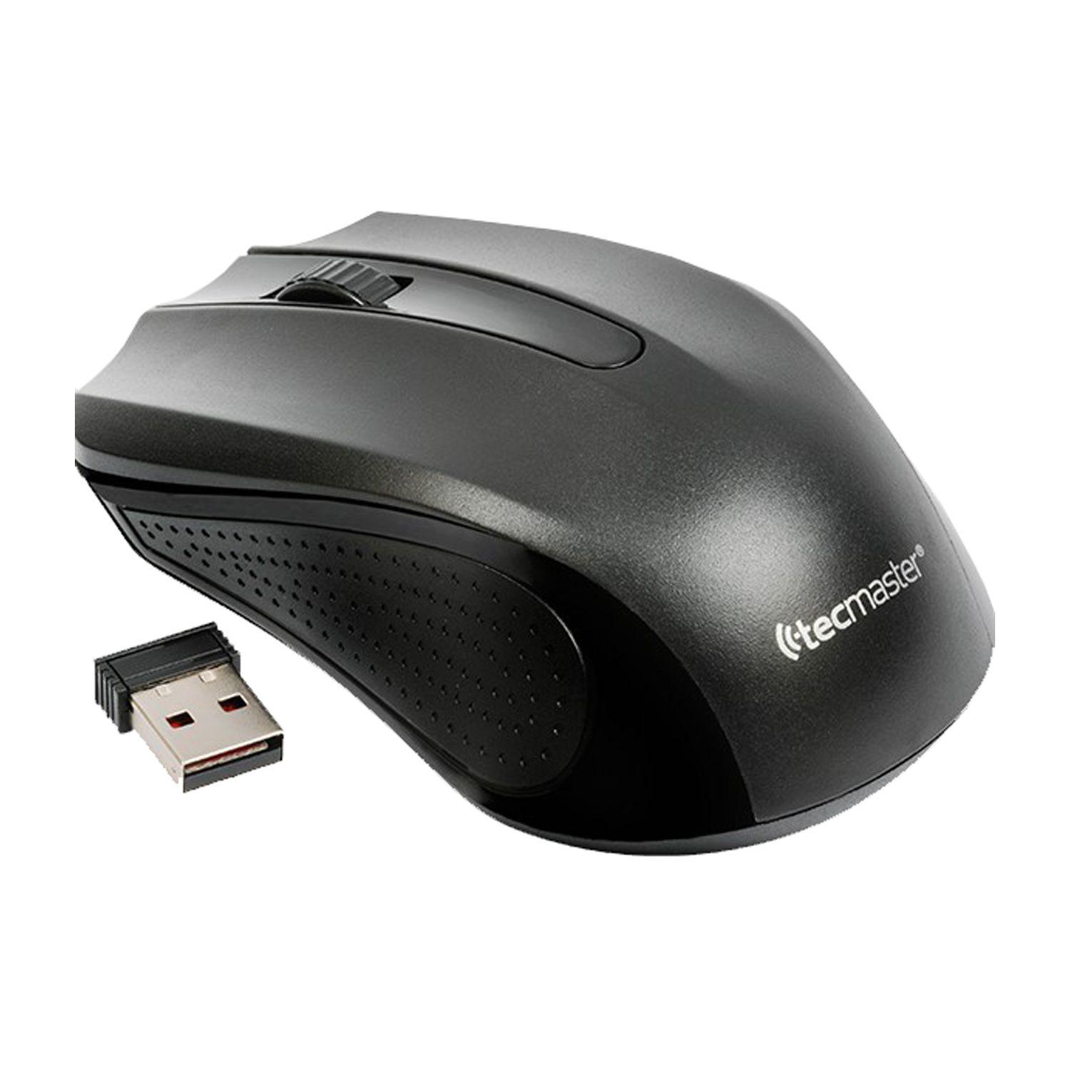 Mouse Inalambrico Tecmaster TM-100514-BK Negro - Crazygames-1