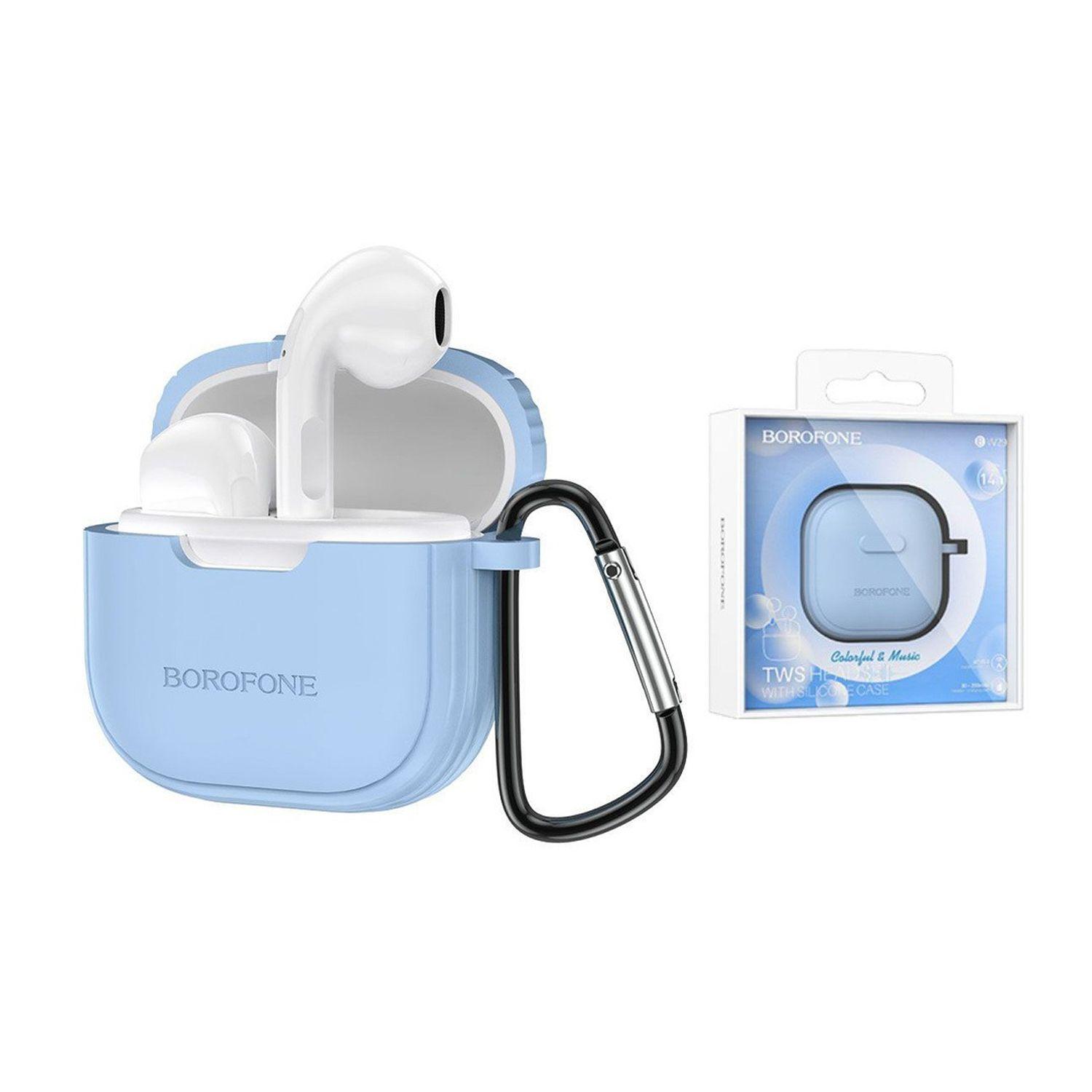 Audífono True Wireless Borofone BW29 Azure Blue-2