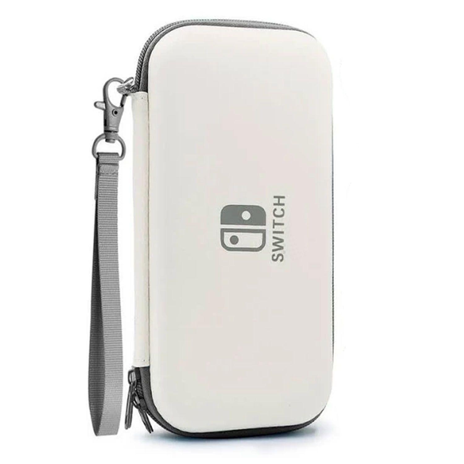 Estuche Switch Lite Blanco Orilla Gris - Crazygames-0