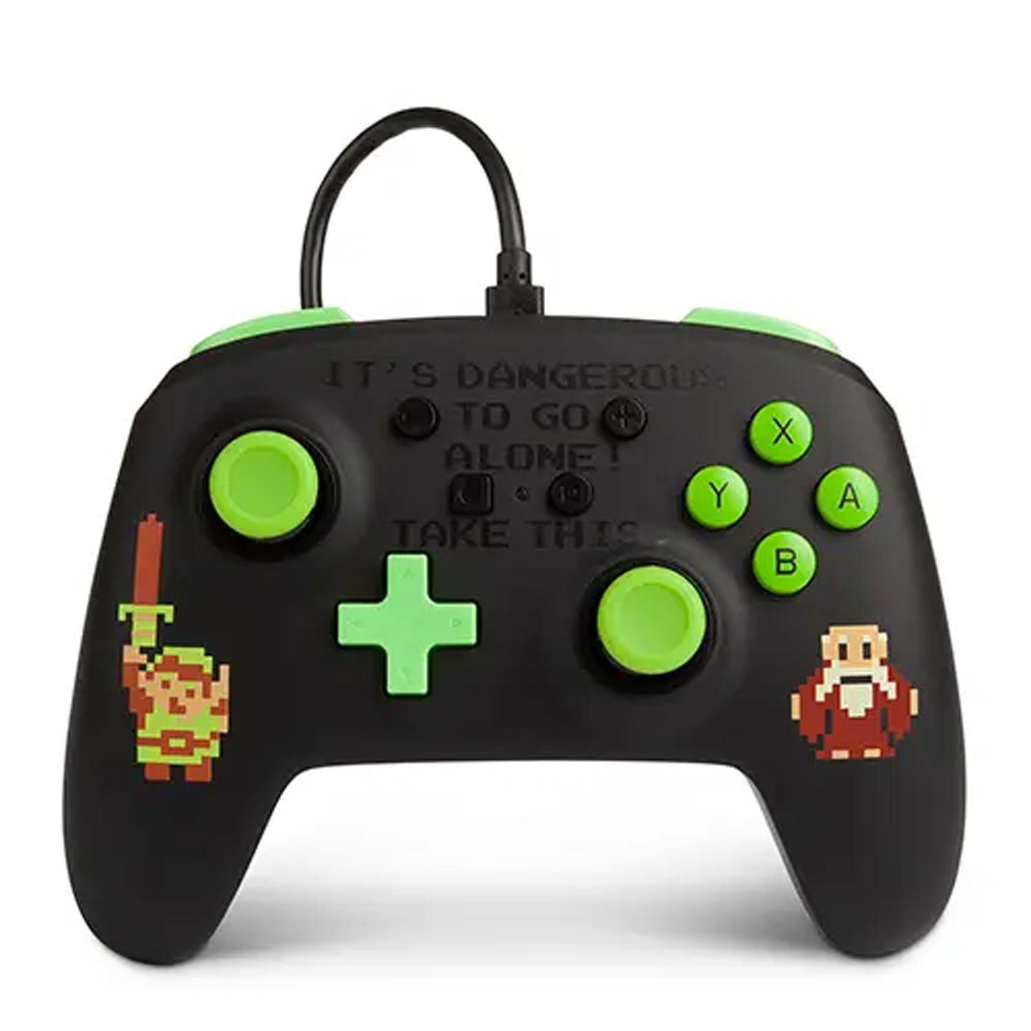 Control Pro Alámbrico Switch Retro ZELDA Power A-0