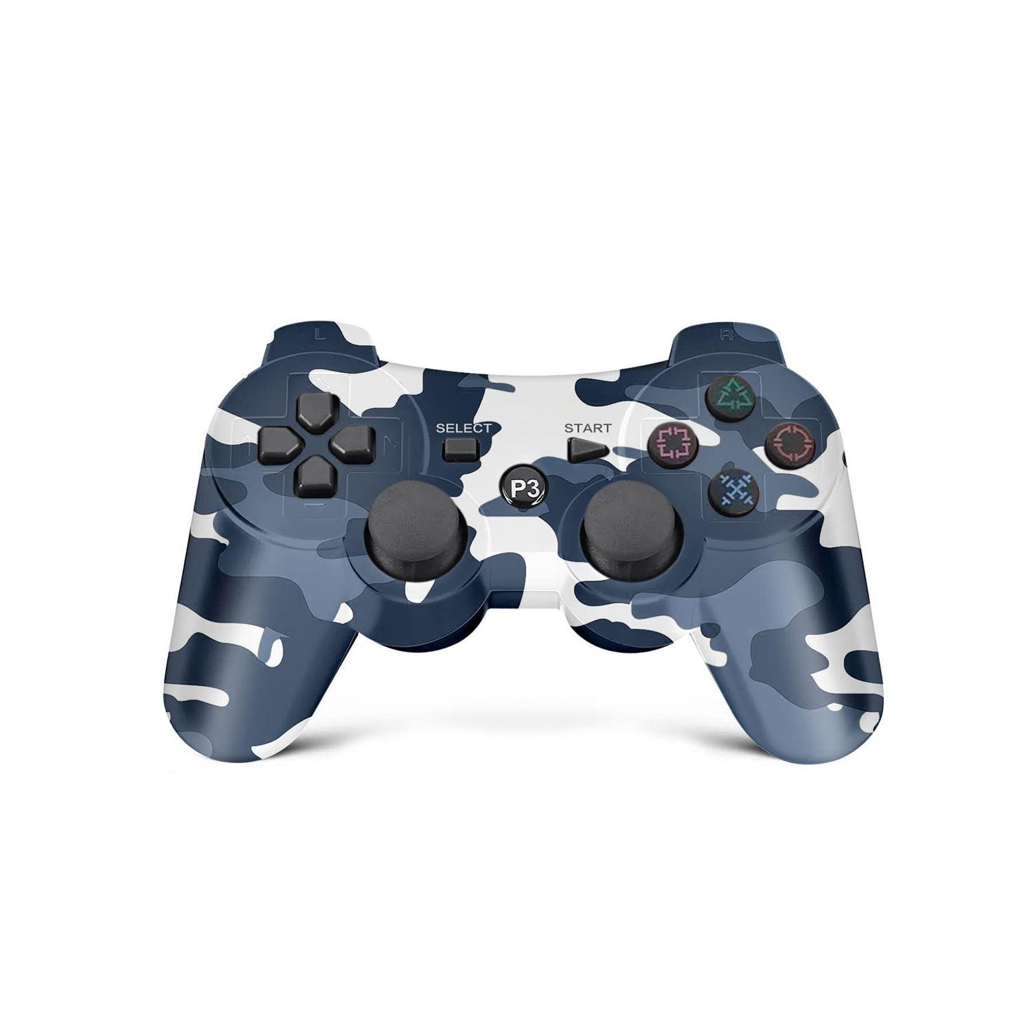Control Bluetooth Para Ps3 Panther Camu Blue + Cable Carga-0