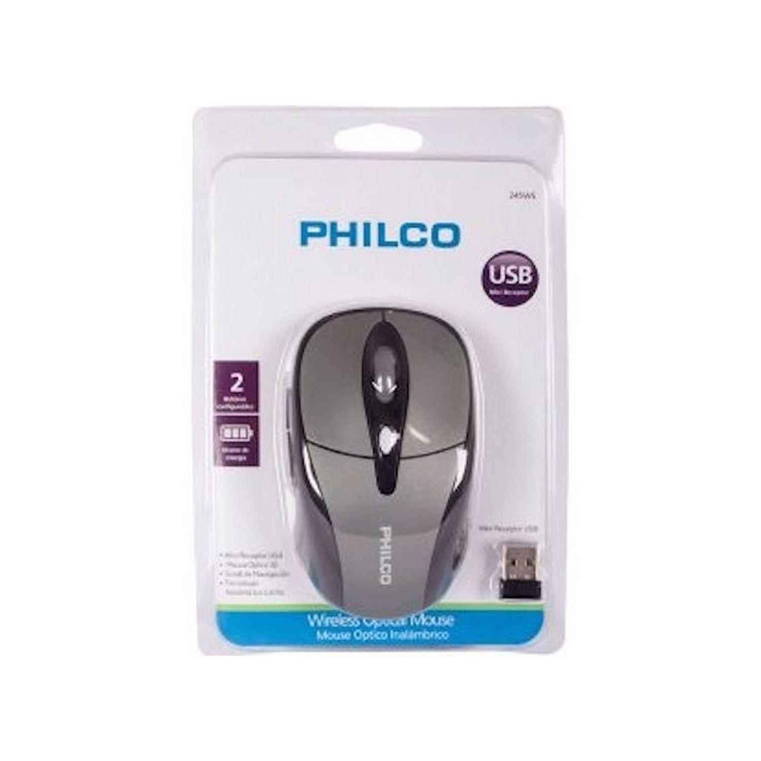 Mouse Optico 3d Inalambrico Philco Gris 245ws - Crazygames-2