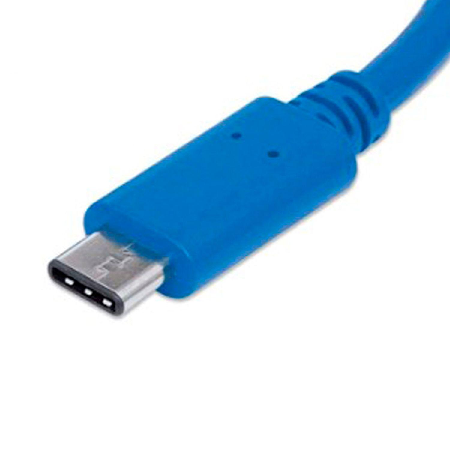 Cable OTG Tipo-C 3.1 Azul Manhattan 353540 - Crazygames-2