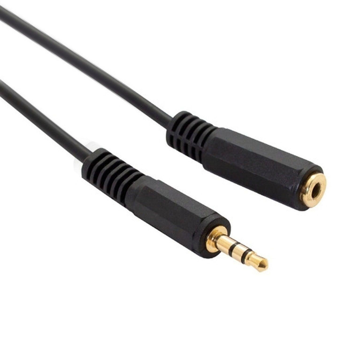 Cable Extencion Auxiliar Hp 3.5mm 3 Metros - Crazygames-0