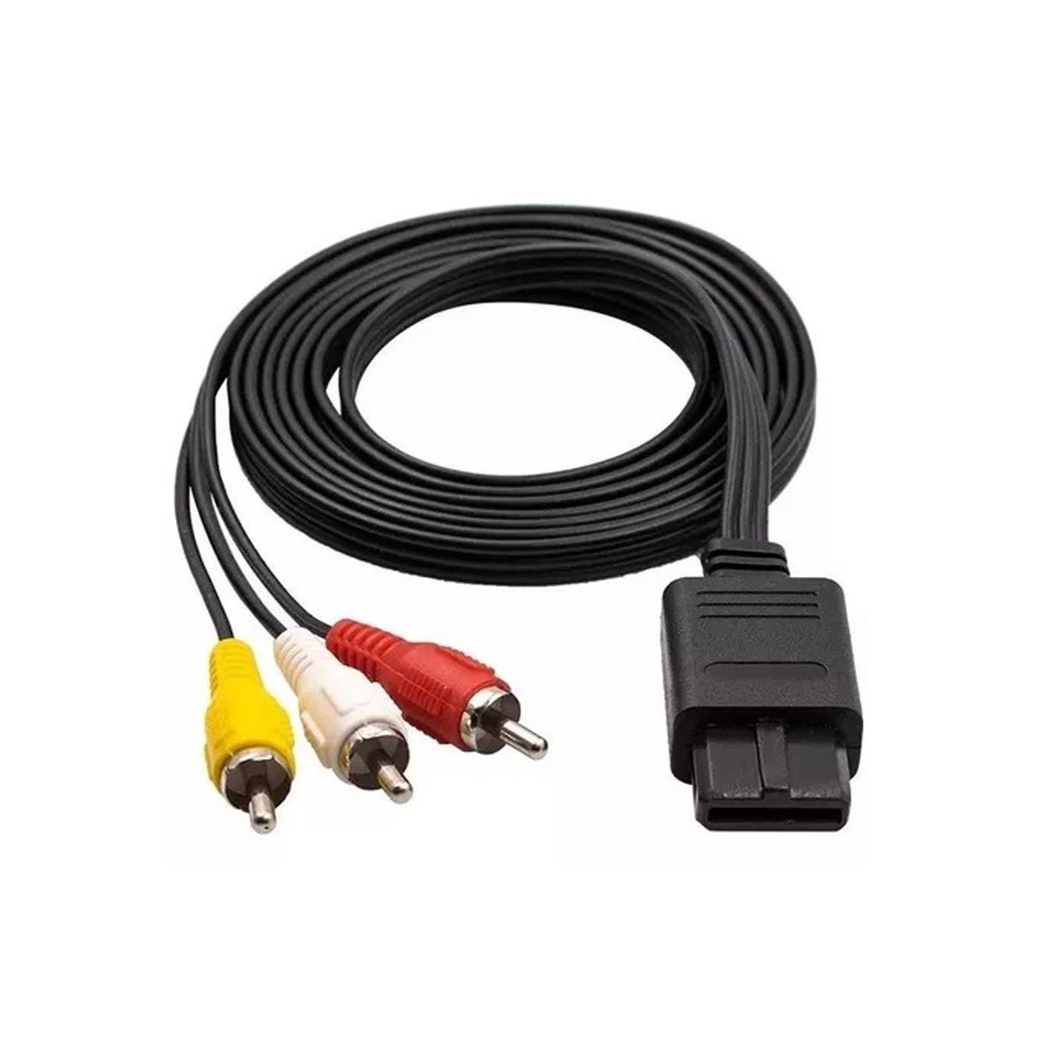 Cable Audio y VIdeo Compatible Con Nintendo 64 Snes Gamecube-0