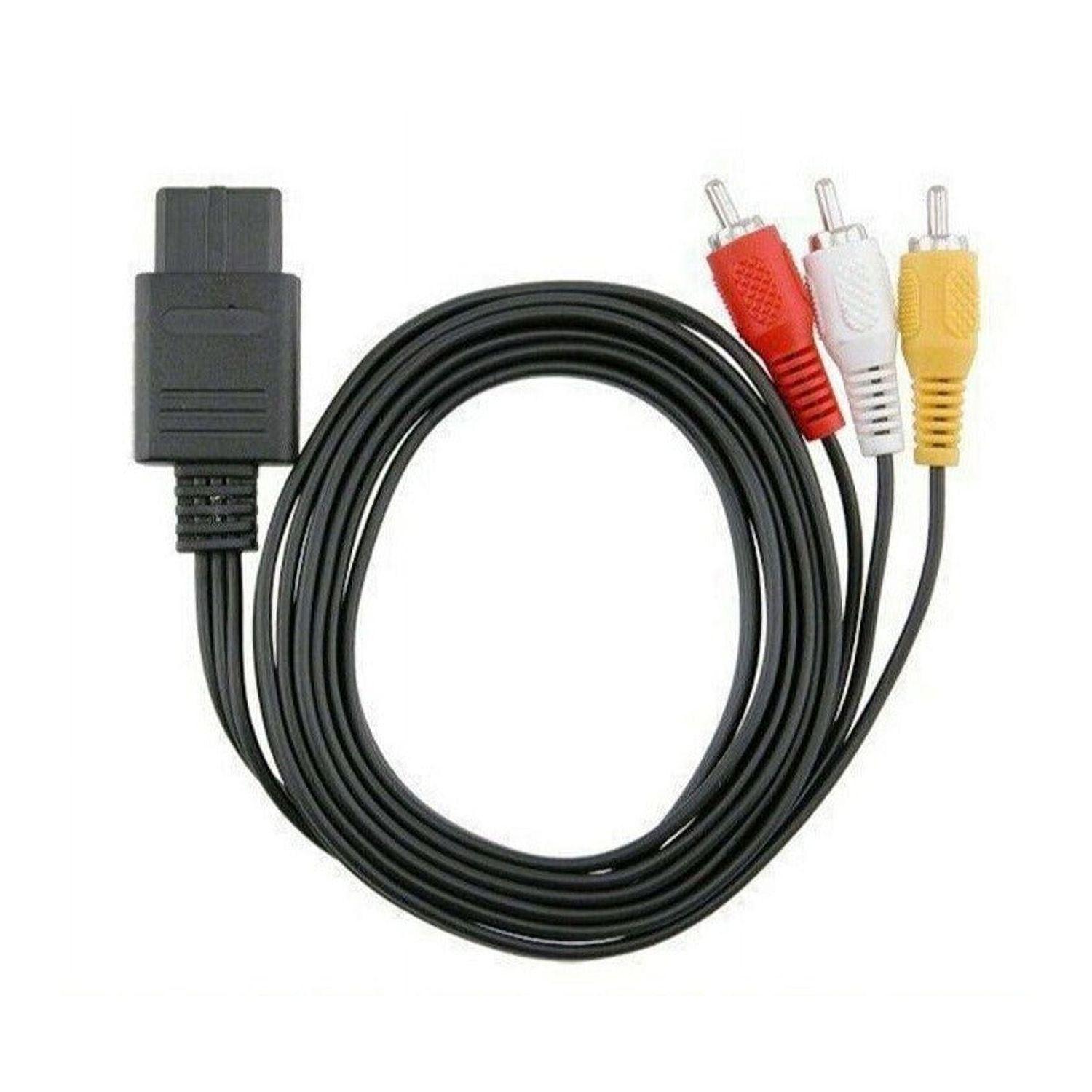 Cable Audio y VIdeo Compatible Con Nintendo 64 Snes Gamecube-1