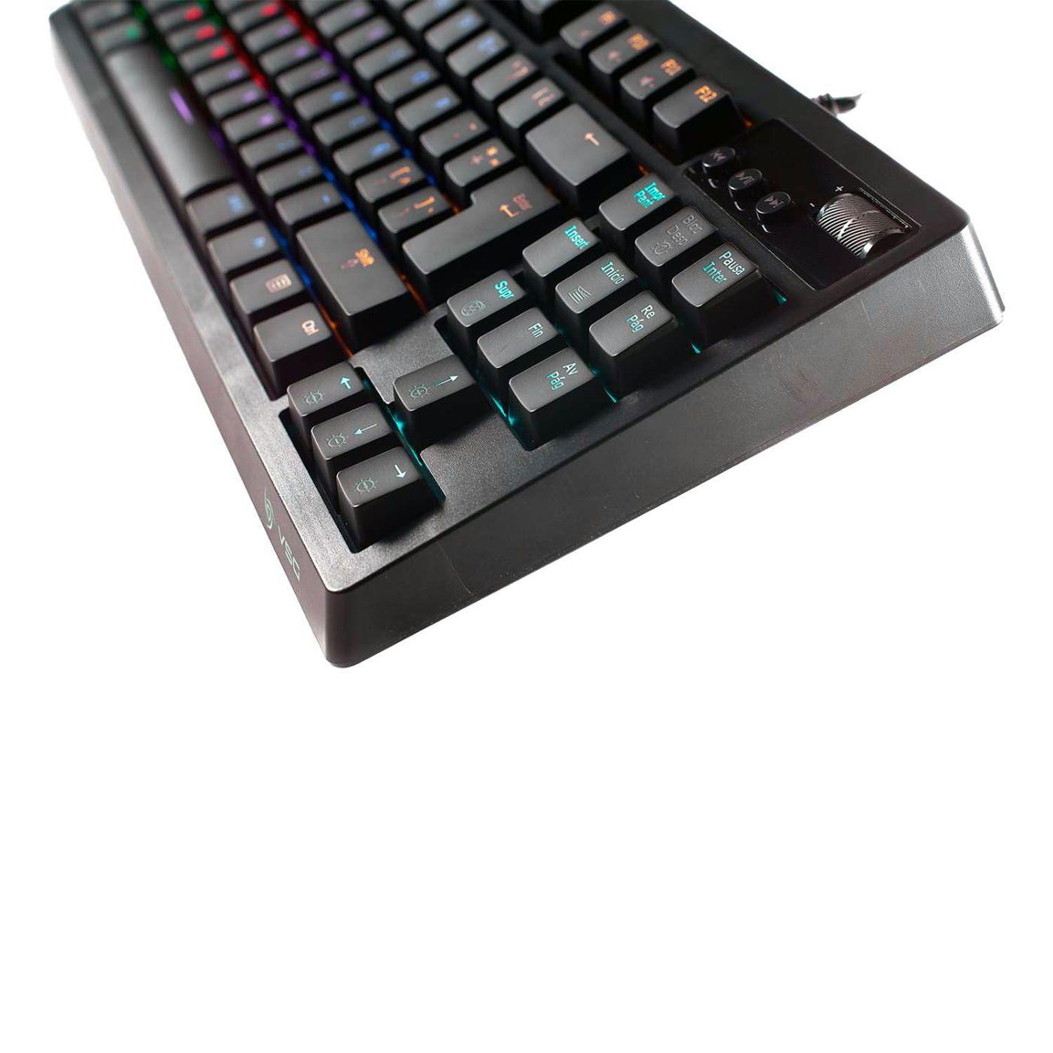 Teclado Mecanico Quasar 80% TKL Negro Switch Red - Hot Swap-2