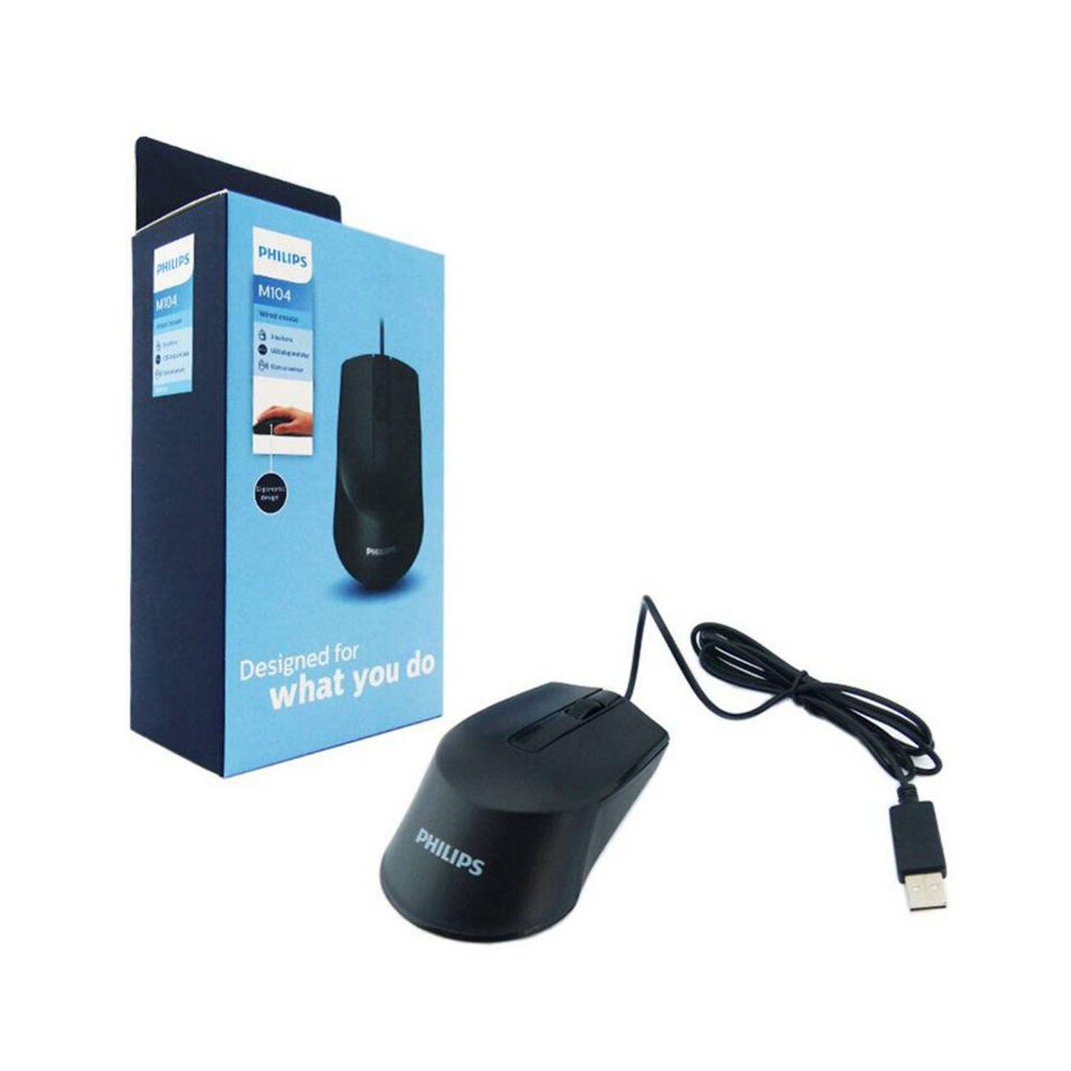 Mouse Alambrico Para Pc Philips M104 - Crazygames-1