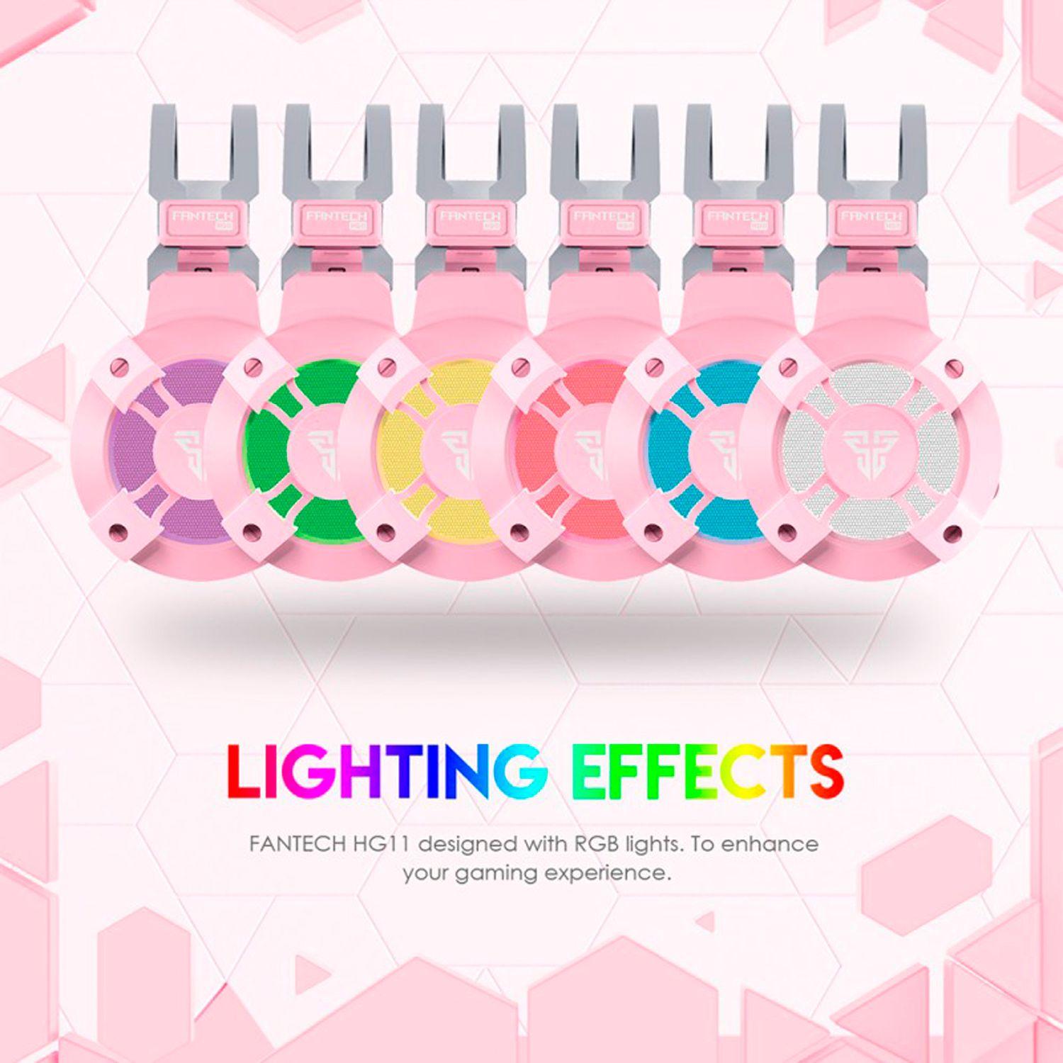 Audifono Gamer Fantech Hg11 Captain Sakura Edition 7.1 Rgb-3