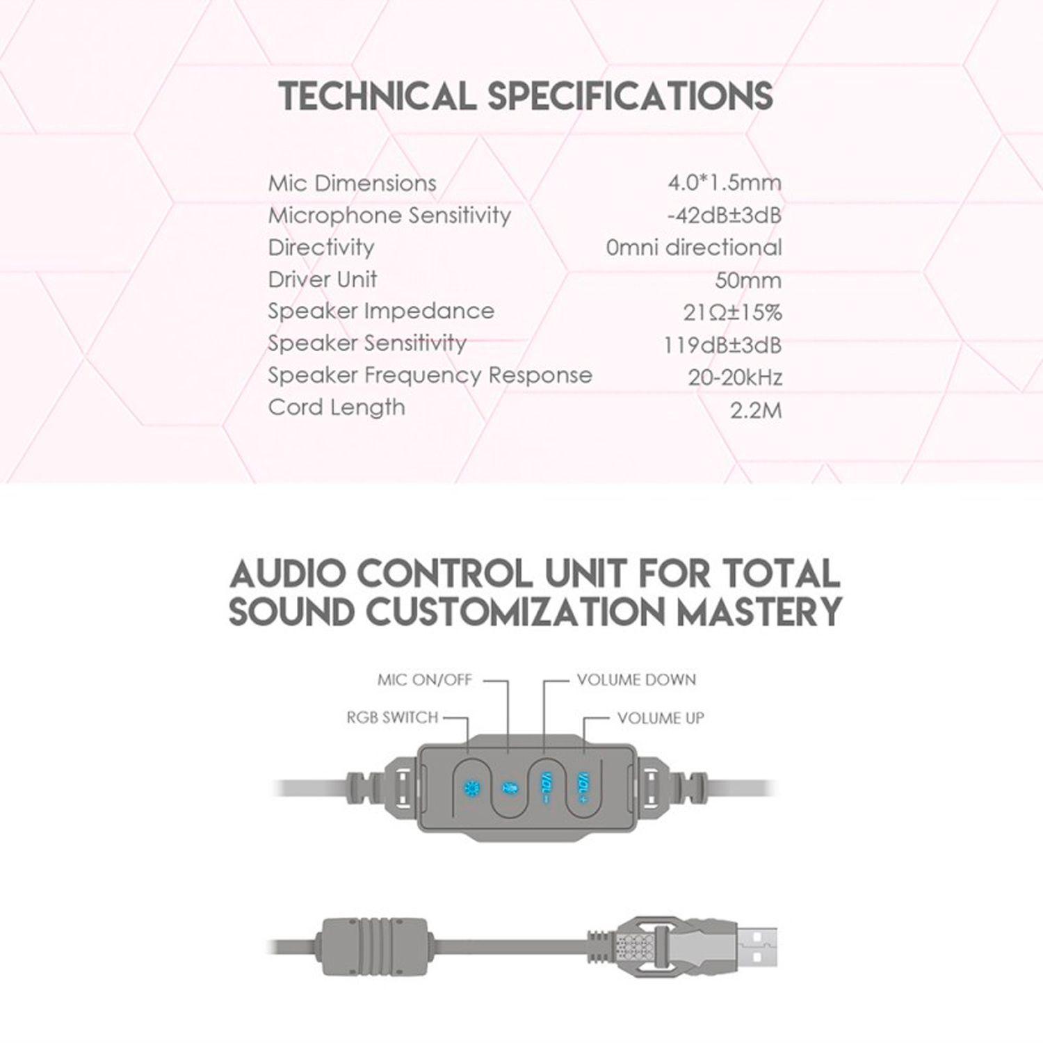 Audifono Gamer Fantech Hg11 Captain Sakura Edition 7.1 Rgb-4