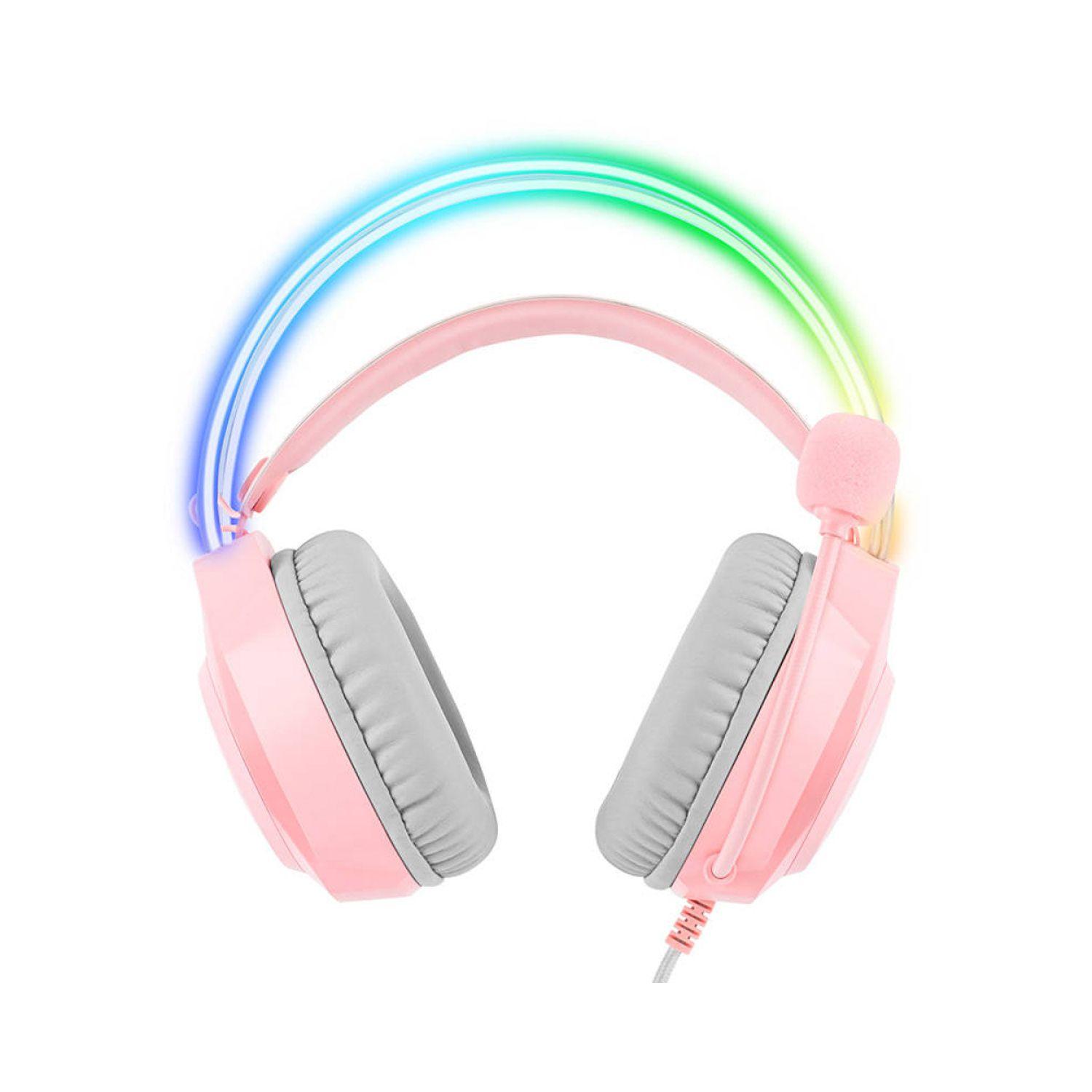 Audífono Gamer Onikuma X26 Rgb Pink 3.5 + Usb Para Luces-2