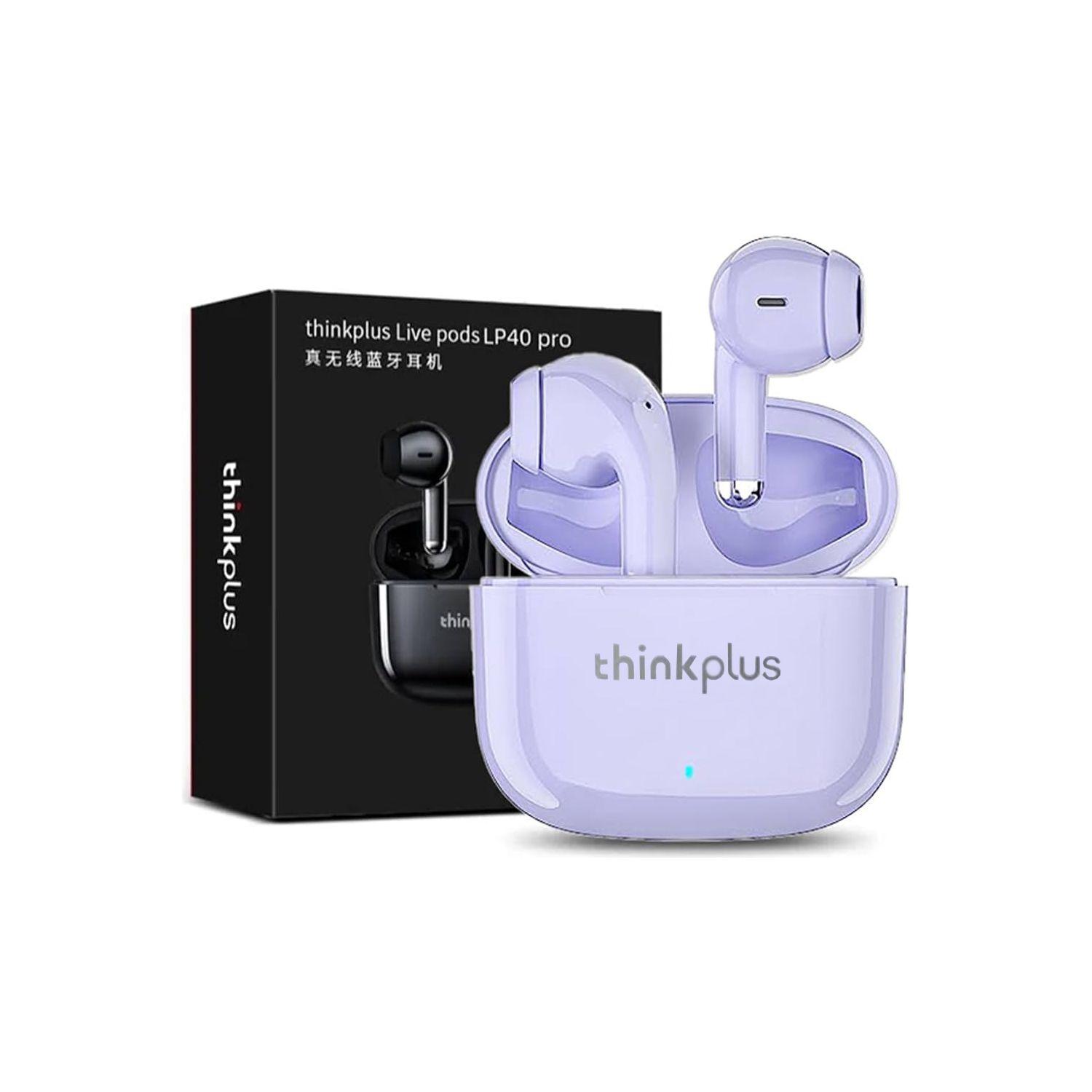 Audífono In Ear Bluetooth 5.3 Lenovo LP40 Pro Purpura-2