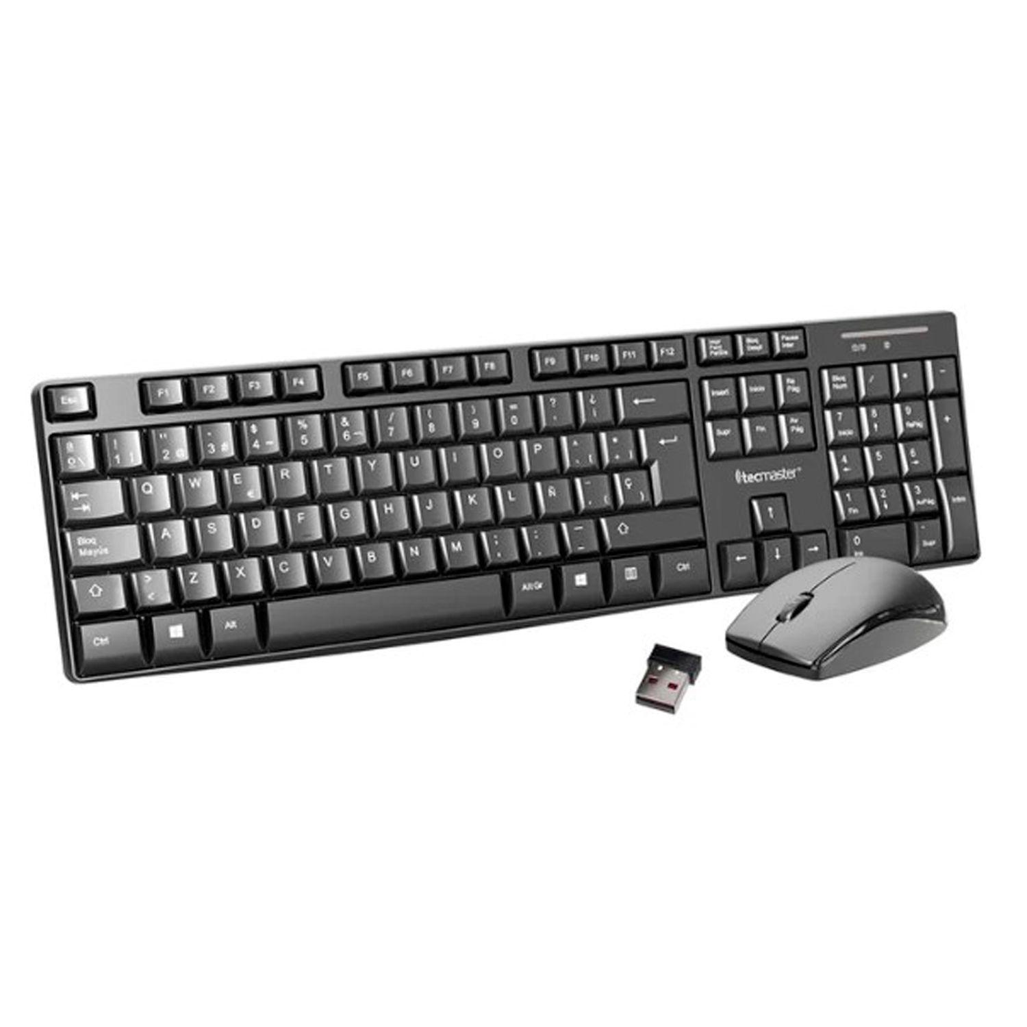 Kit De Mouse y Teclado Inalambrico TM-100512 Tecmaster-0