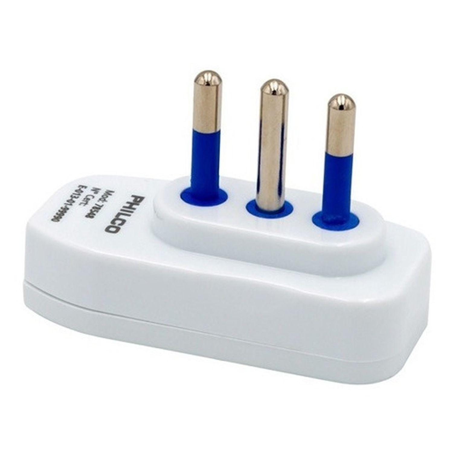 Enchufe Macho Philco Horizontal 2p 78548 Blanco - Crazygames-0