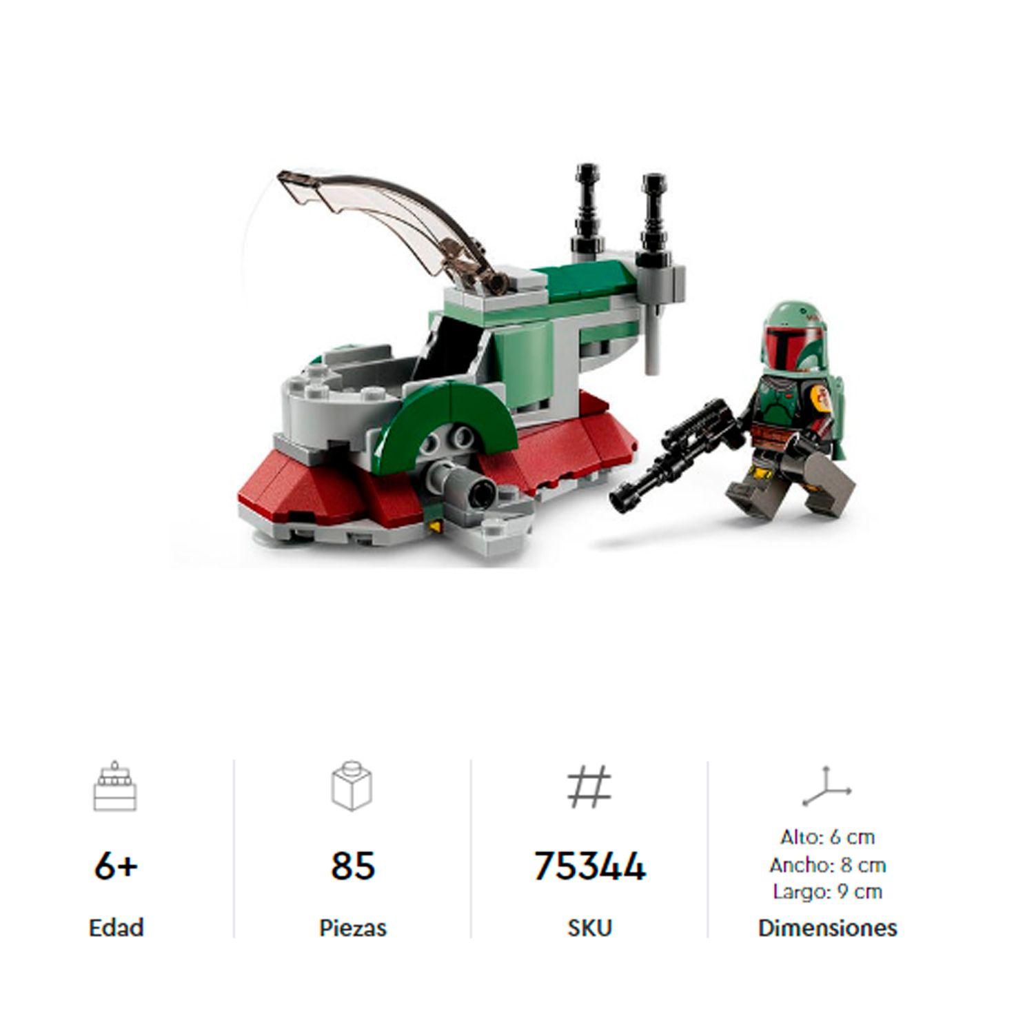 Lego Star Wars Microfighter Nave Estelar De Boba Fett 75344-3