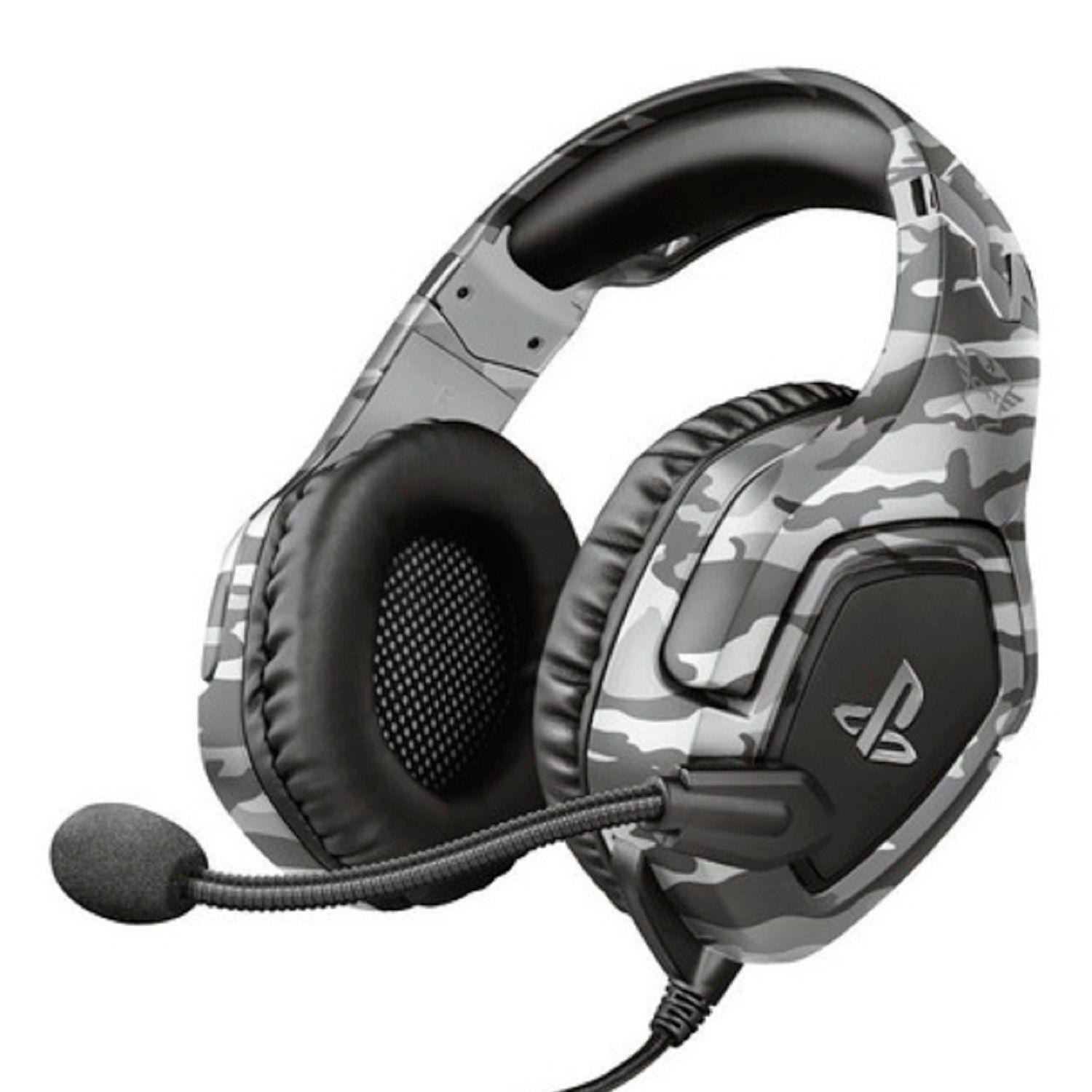 Audifono Gamer Trust Forze Gxt 488 Gris- Oficial Playstation-0