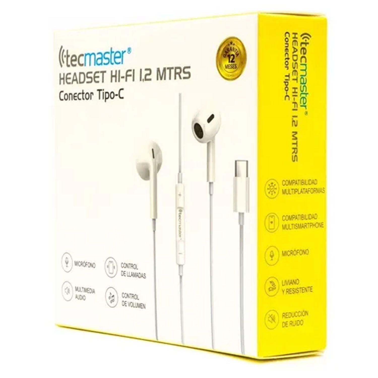 Audifonos In Ear Hi-fi Conector Tipo C TM-300516 Blanco-2