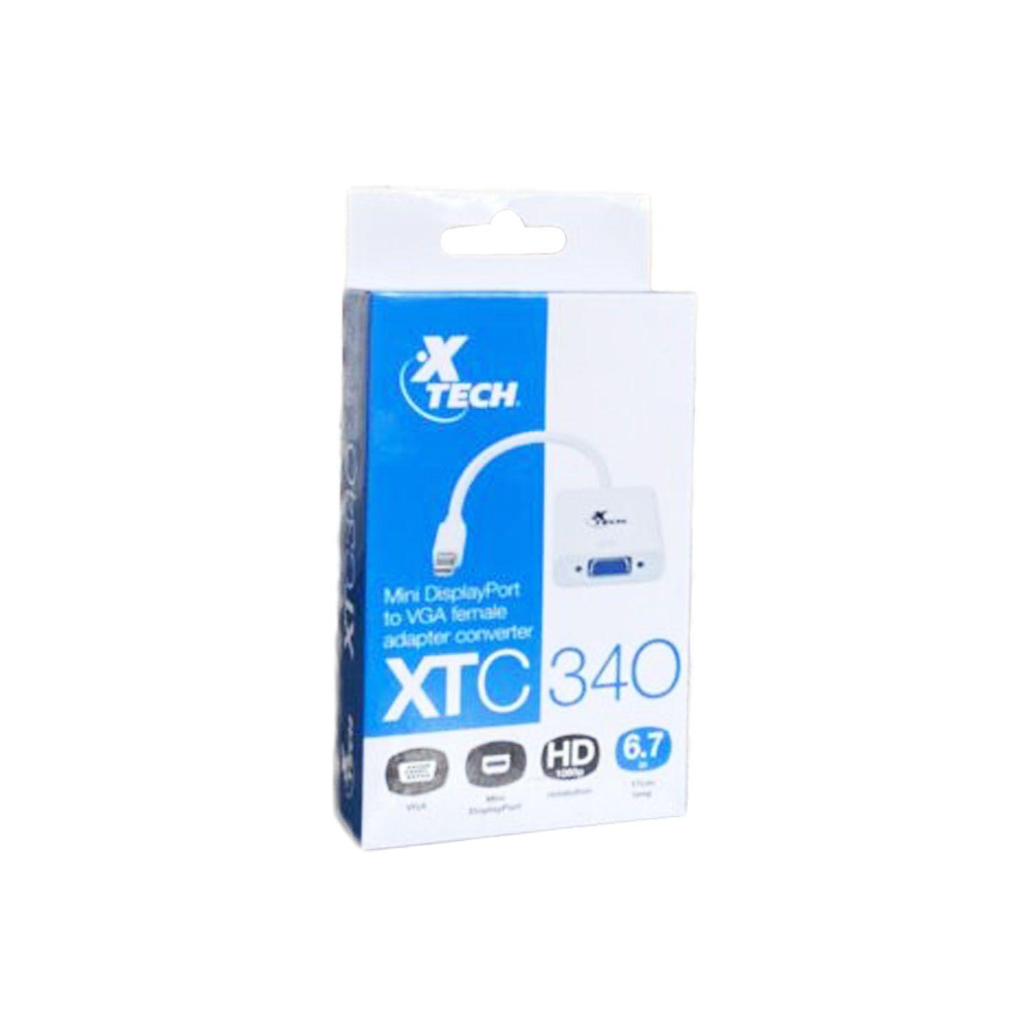 Adaptador Mini Displayport A Vga Hembra  Xtech Xtc340-2
