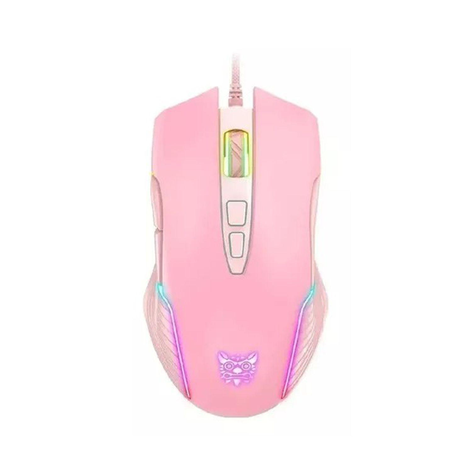 Kit Gamer Rosa Teclado Membrana G25 Y Mouse Cw905 Onikuma-1