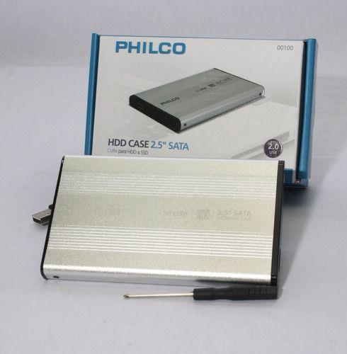 Cofre Disco Duro Philco 2.5'' Usb 2.0 Sata Hdd/ssd-1