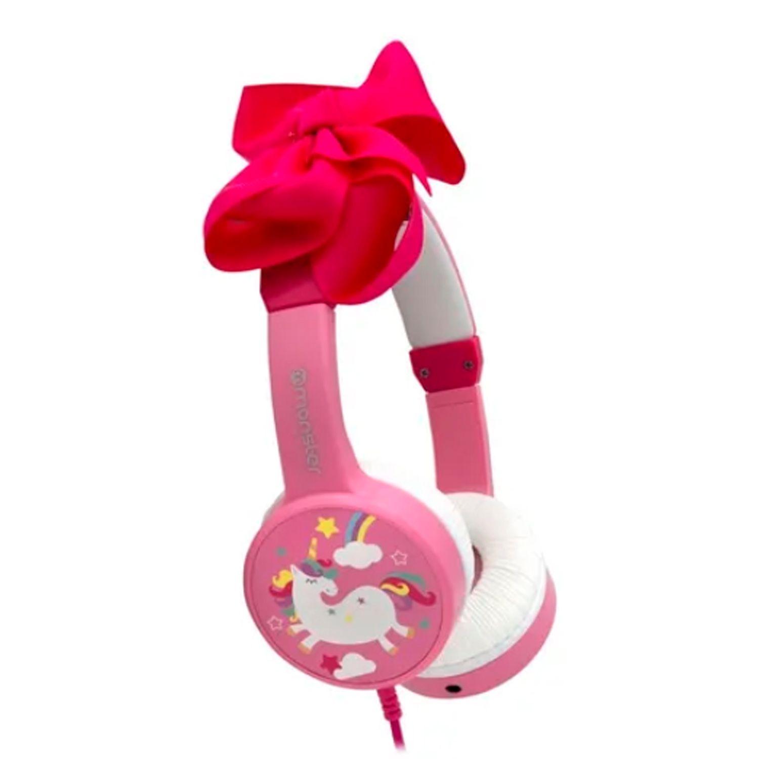 Audifono Kids Monster  Manos Libres Con Moño-0