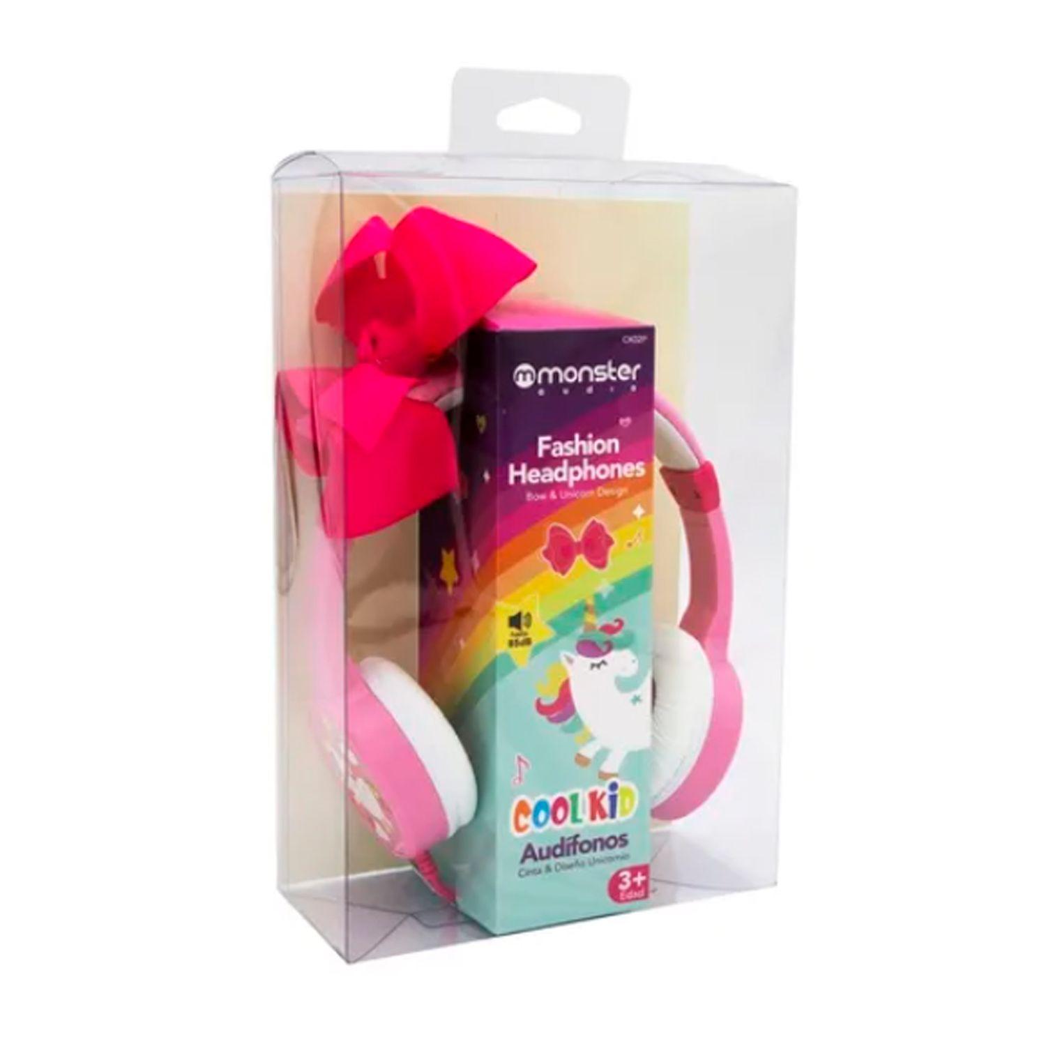 Audifono Kids Monster  Manos Libres Con Moño-2