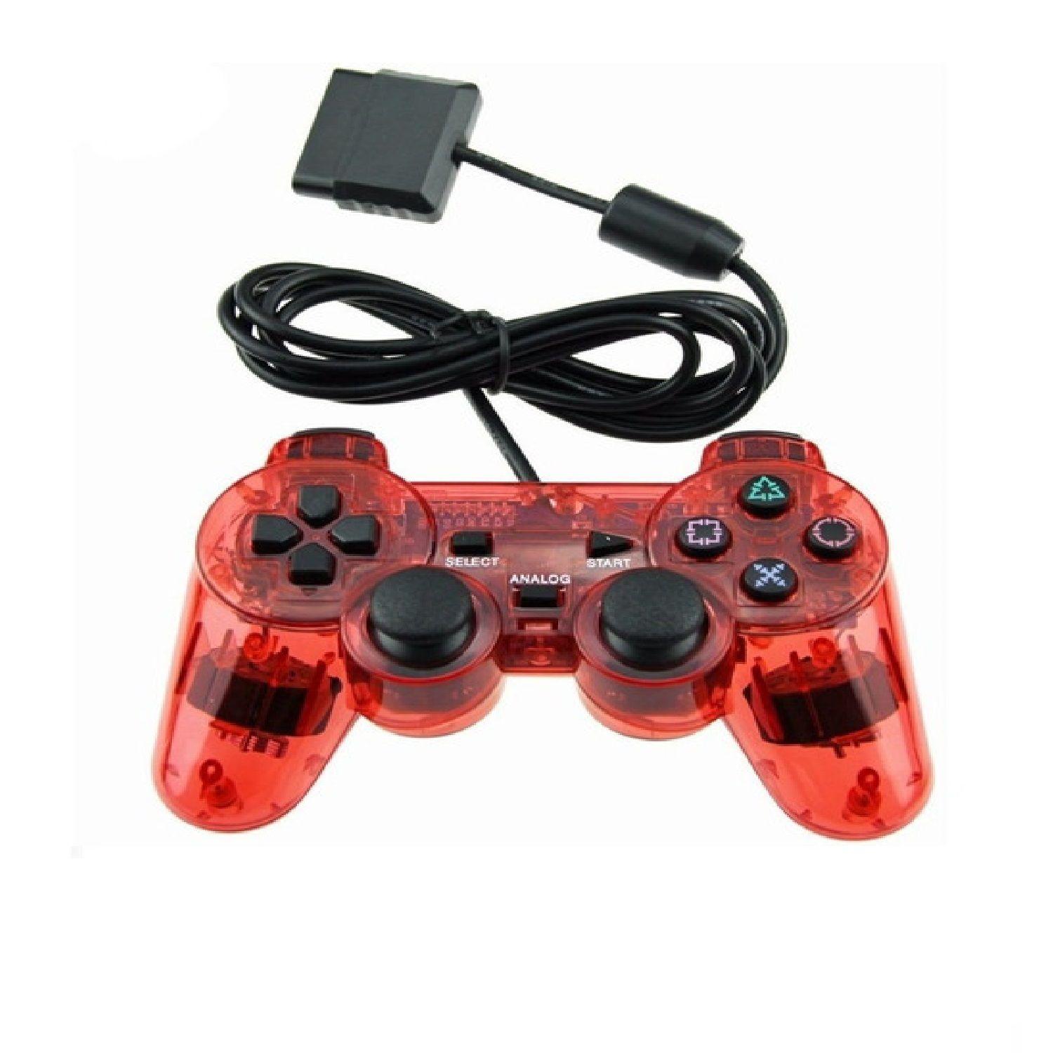 Joystick Compatible Ps2 Control Doble Shock Rojo- Crazygames-0