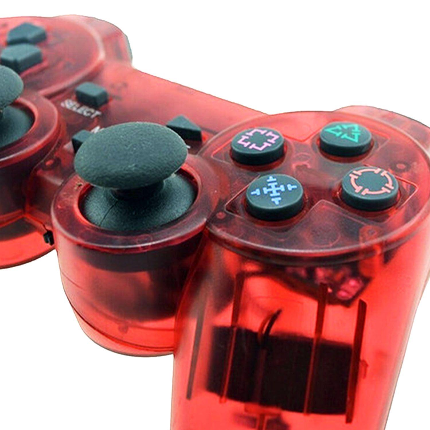 Joystick Compatible Ps2 Control Doble Shock Rojo- Crazygames-2