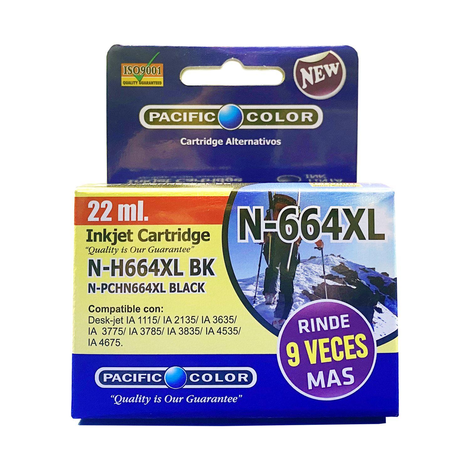Cartucho de Tinta N-H664xl Negro Compatible HP - Crazygames-0